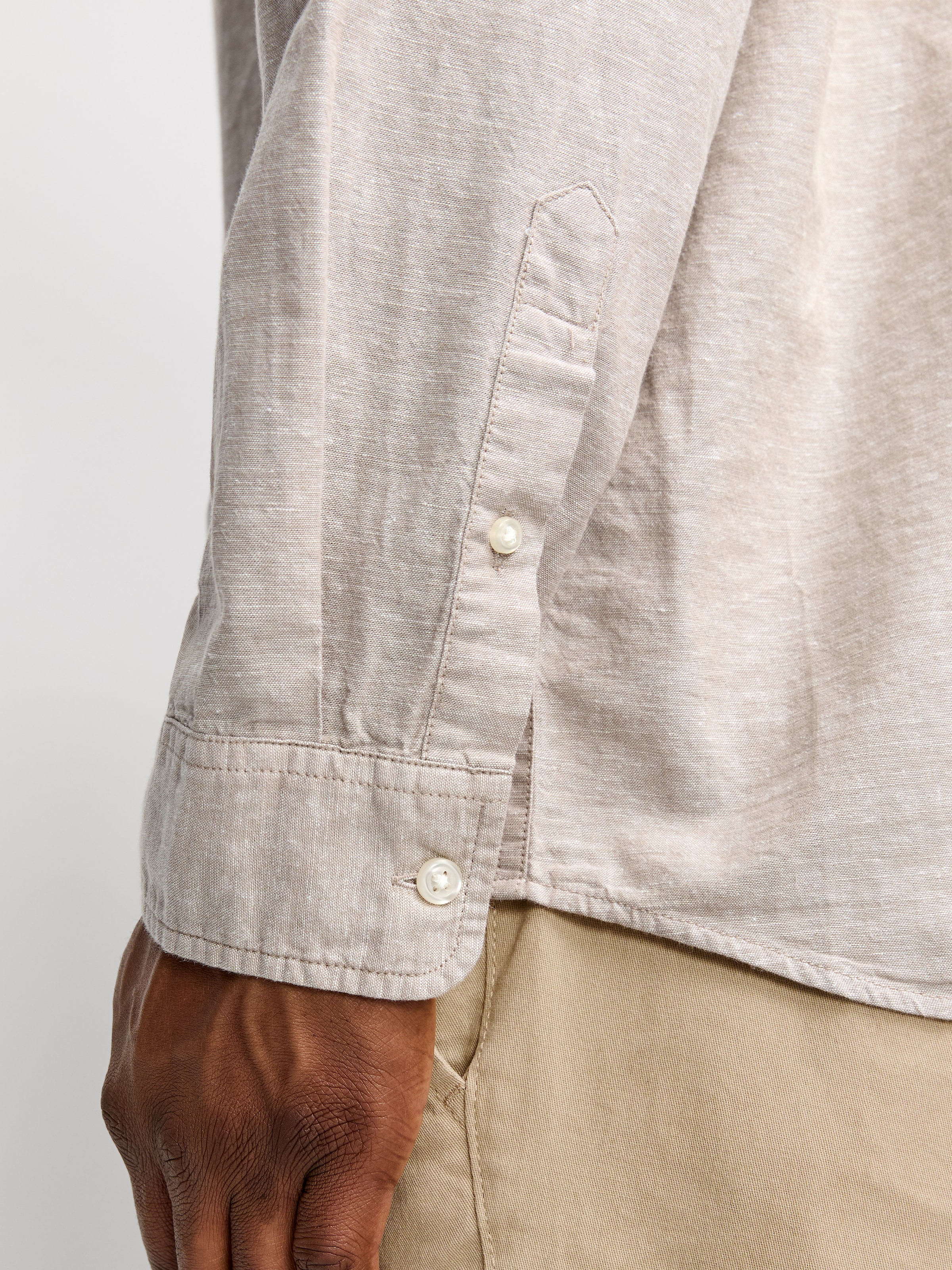 Jack & Jones PlusSize Langarmhemd »JJEBREEZE SHIRT LS SN PLS«, mit Hemdkragen