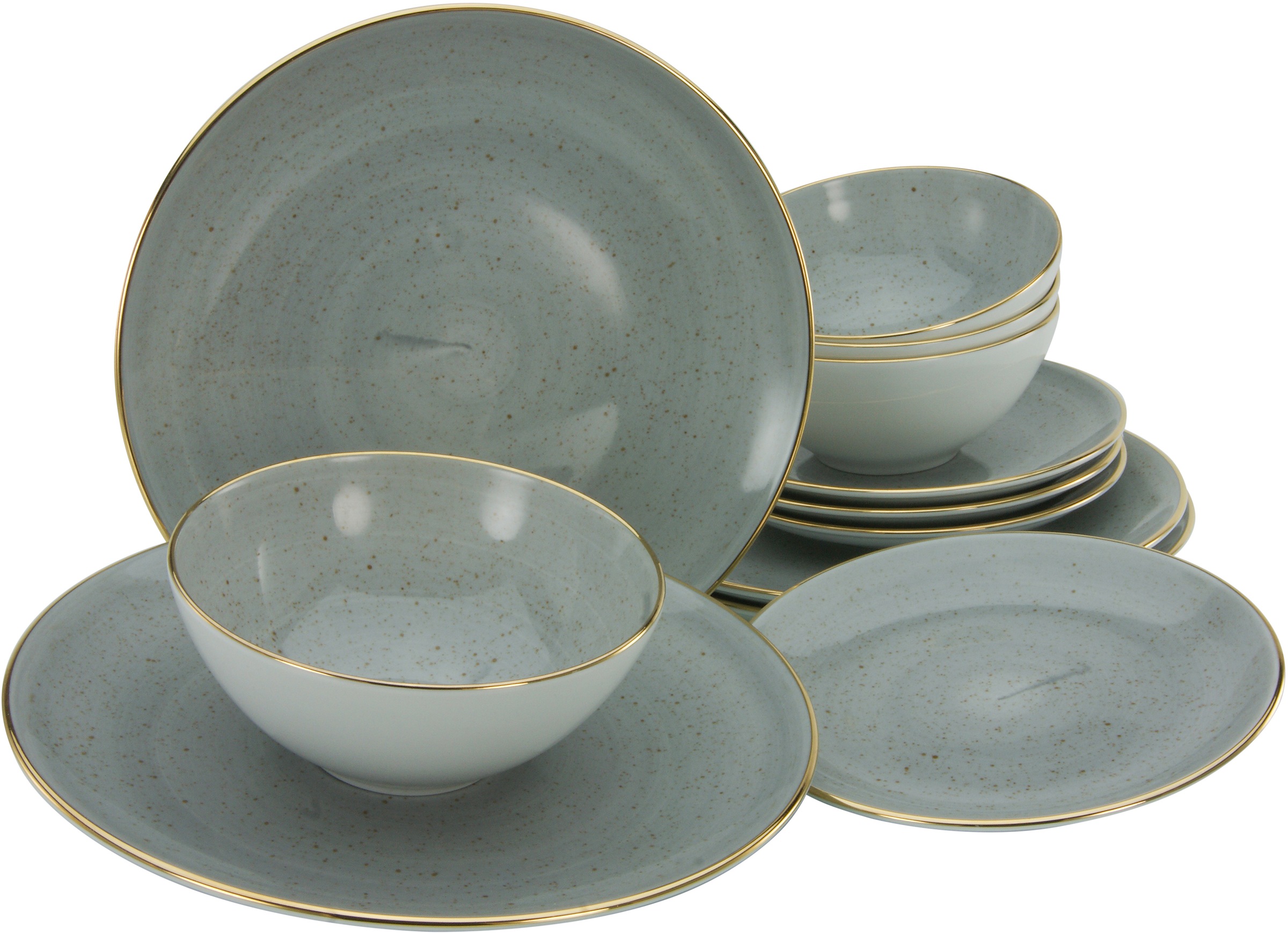 Image of Guido Maria Kretschmer Home&Living Tafelservice »Glamour«, (Set, 12 tlg.), handgemalt, democratichome Edition bei Ackermann Versand Schweiz
