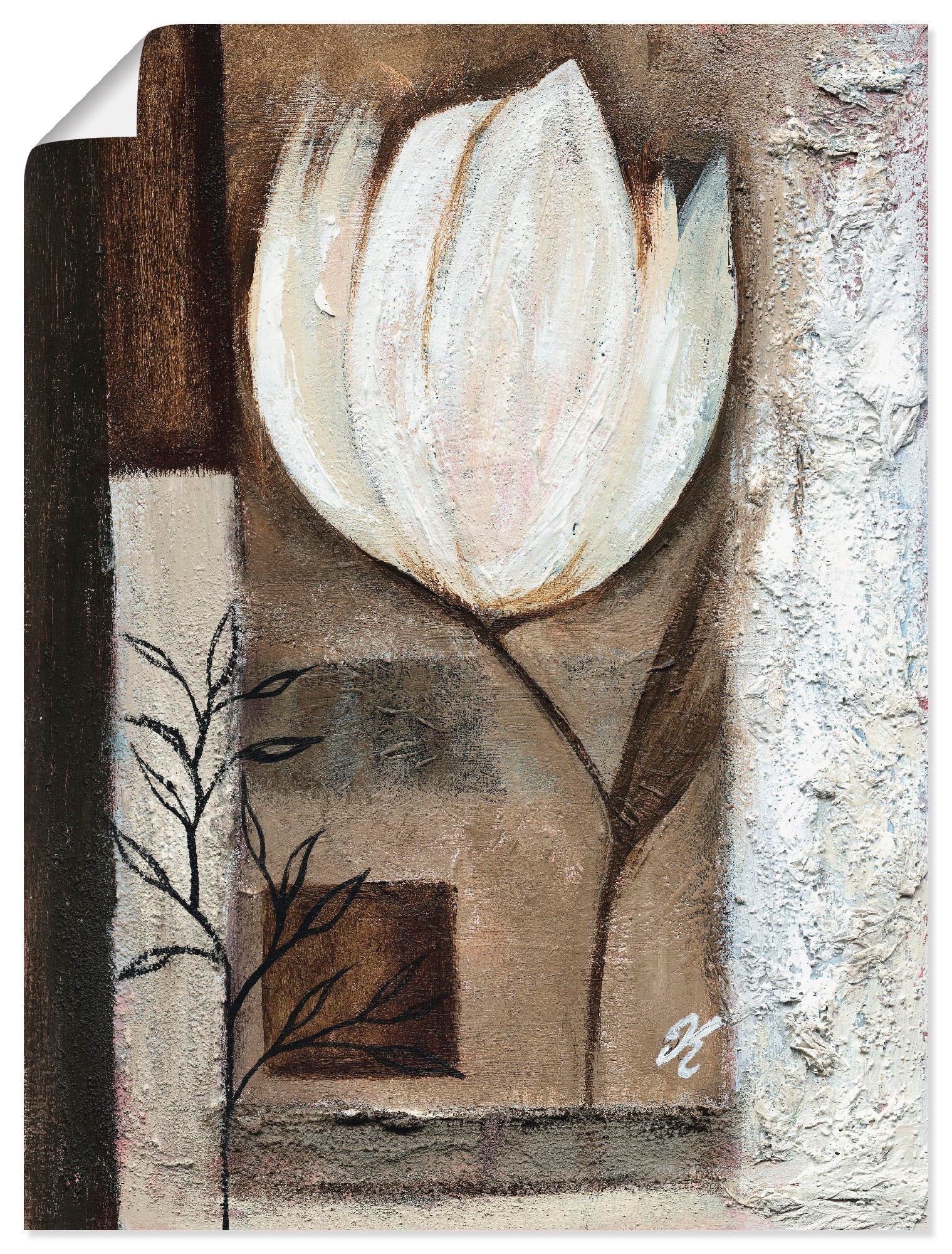 Image of Artland Wandbild »Braune Tulpen I«, Blumen, (1 St.), in vielen Grössen & Produktarten -Leinwandbild, Poster, Wandaufkleber / Wandtattoo auch für Badezimmer geeignet bei Ackermann Versand Schweiz