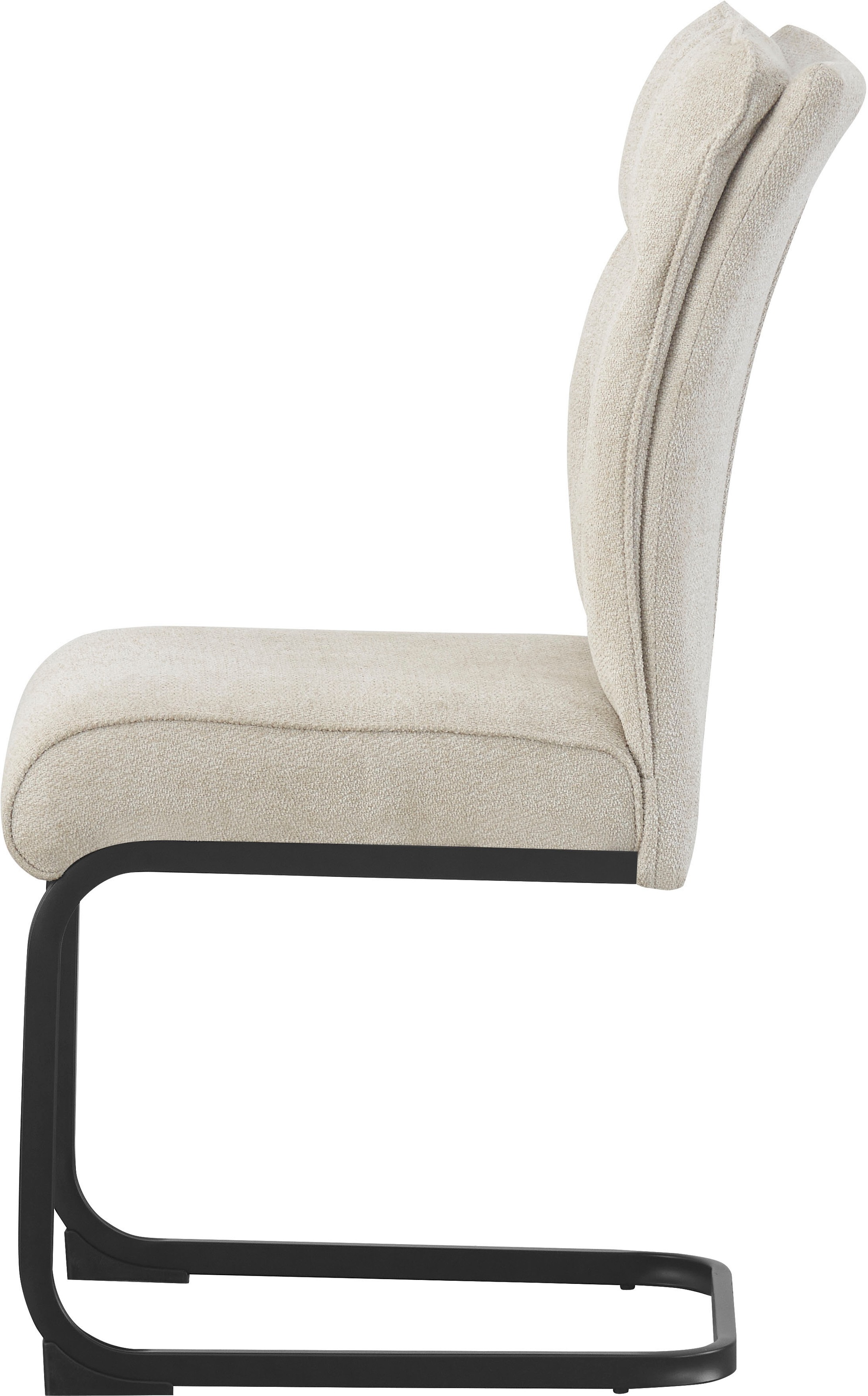 Home affaire Chaise de salle à manger »BARRIE, 2er Set, mit Metallgestell in matt schwarz« (Ensemble) 2 cuisen différentes couleurs, charge maximale par chaise 120 kg