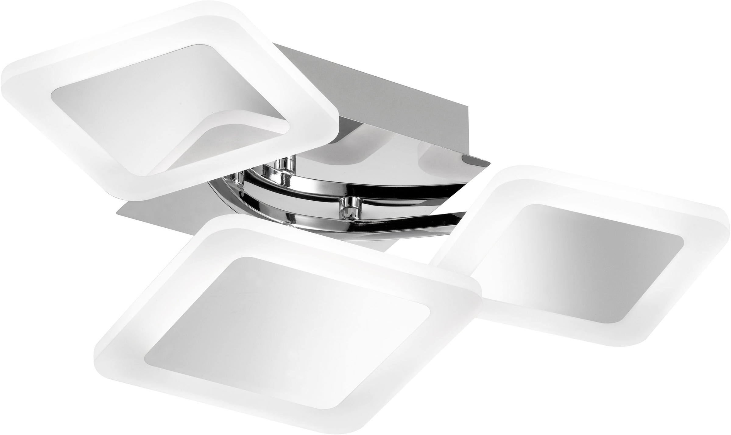 Image of WOFI LED Deckenleuchte »Deckenleuchte Impuls 3flg«, LED-Modul, 1 St., Warmweiss, einzeln schwenkbar bei Ackermann Versand Schweiz