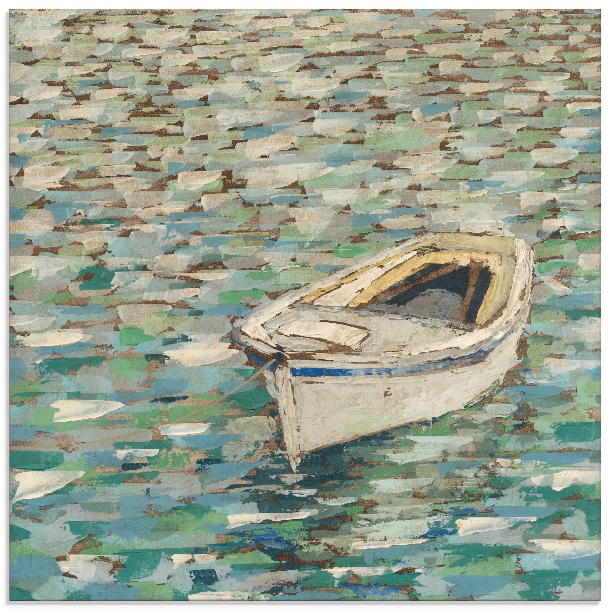 Image of Artland Glasbild »Auf dem Teich II«, Boote & Schiffe, (1 St.) bei Ackermann Versand Schweiz