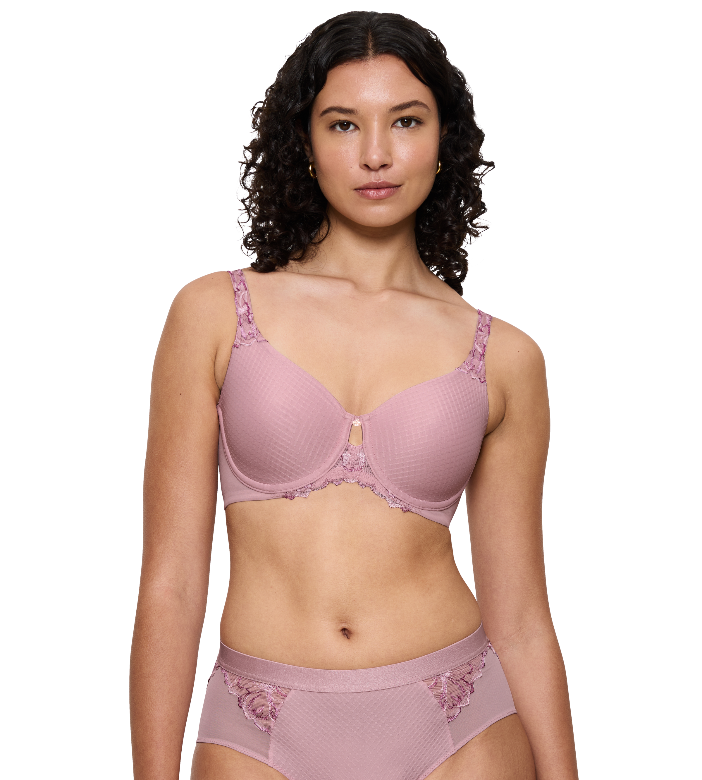 Image of Triumph Minimizer-BH "Wild Azalea Florale" Spitzendetails, Satin-Jacquard, Träger verstellbar