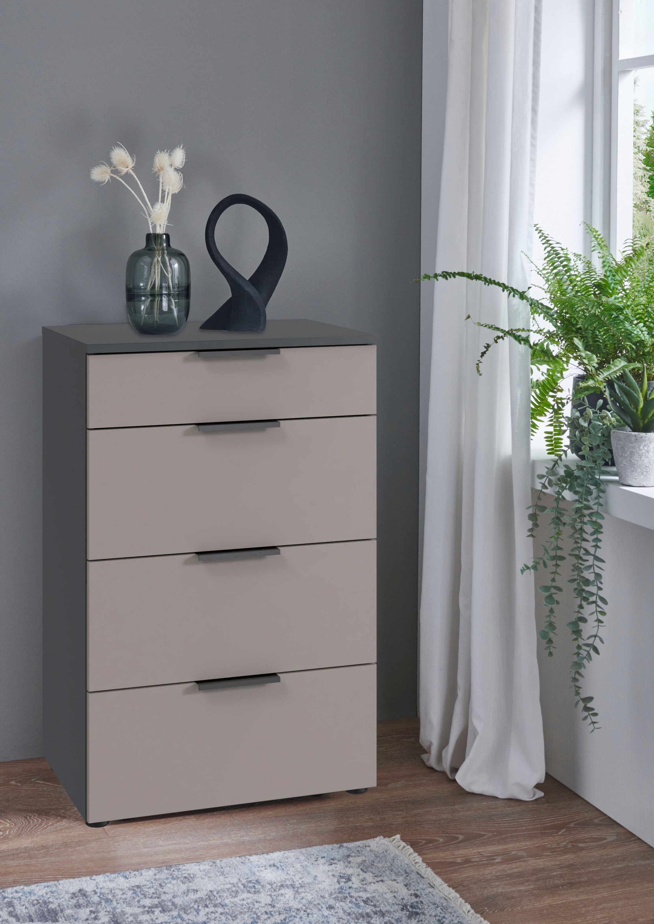 Wimex Schubkastenkommode »Oxford by fresh to go, mit 4 Schubladen, MADE IN GERMANY«, (54cm breit,41cm tief, 84cm hoch), Mit Soft-close Beschlägen, in verschiedenen Farben erhältlich