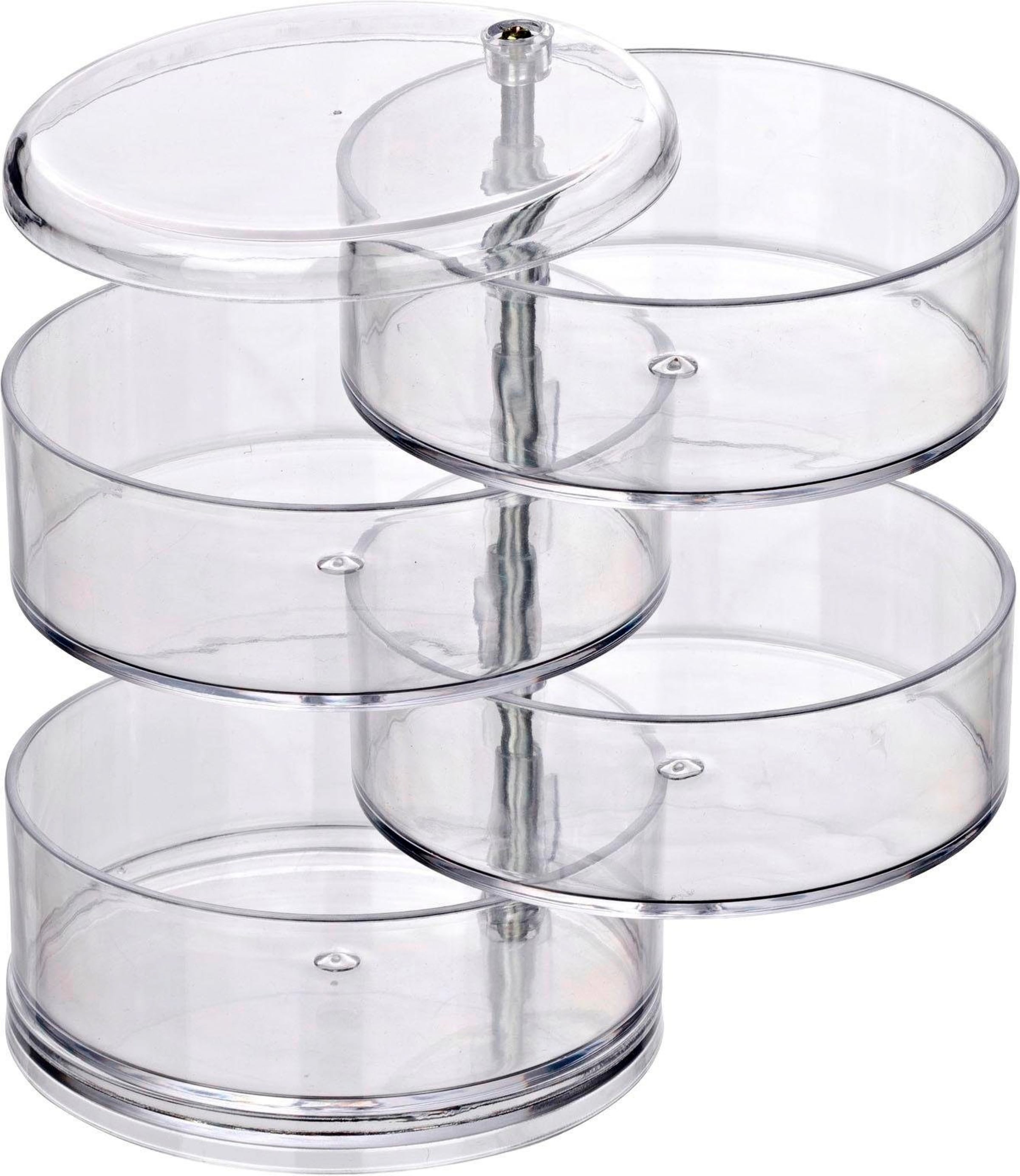 Image of WENKO Badorganizer »Tower«, Kosmetik-Aufbewahrung mit 4 Fächern, transparent bei Ackermann Versand Schweiz