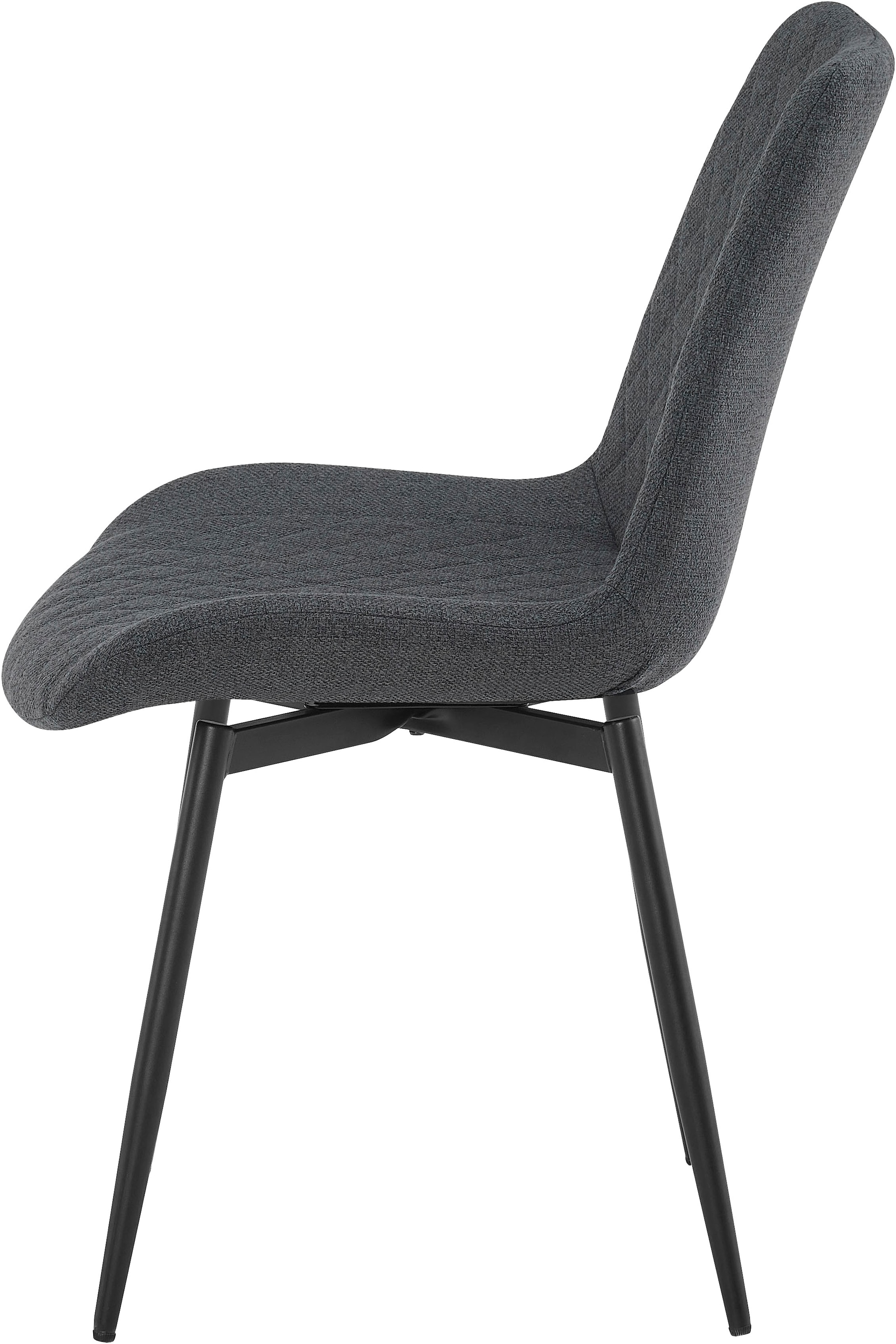 GOODproduct Ensemble de salle à manger »Juniper, Set, 5-tlg.« Ensemble, 5 tlg. Table 140x80 cm en imitation céramique sinterisée avec 4 chaises, pivotante à 360°