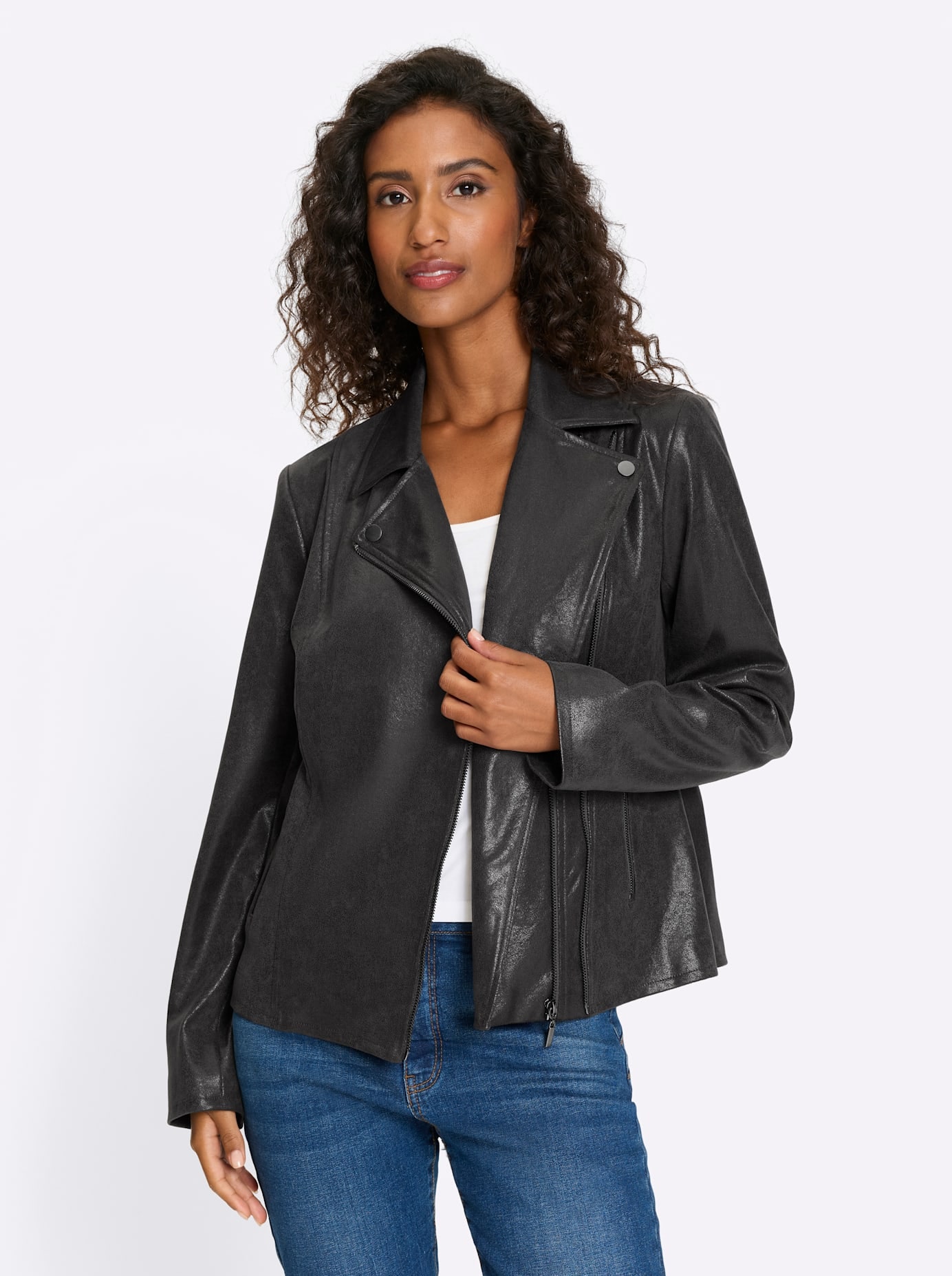 heine Blazer en similicuir »Lederimitat-Jacke«