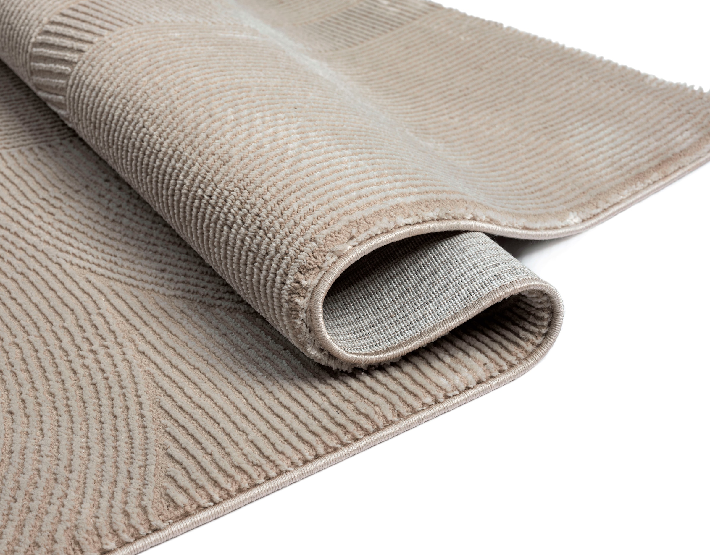 merinos Teppich »Sign 1904«, rechteckig, 12 mm Höhe, Hoch Tief Struktur, Geometrisch, 100% recyceltem Polyester, Wohnzimmer