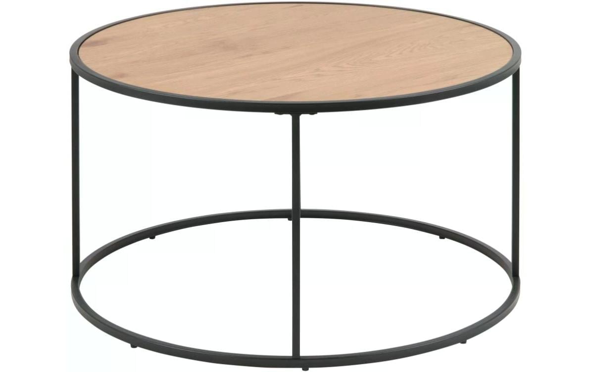 Image of AC Design Beistelltisch "Seaford Rund Nature/Schwarz"