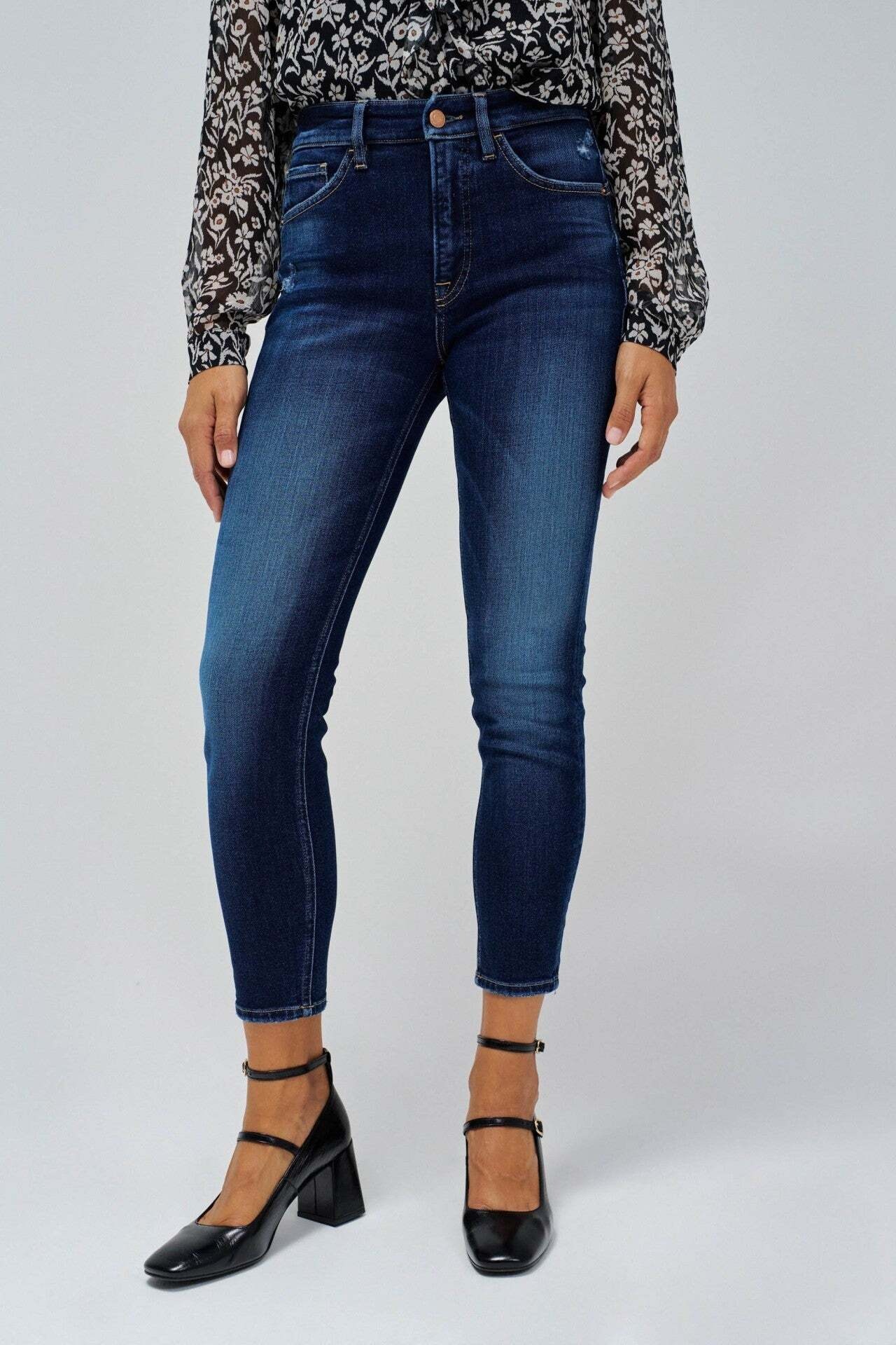 Salsa Skinny-fit-Jeans »Salsa Jeans Jeans Faith Cropped Skinny Dark Wash«