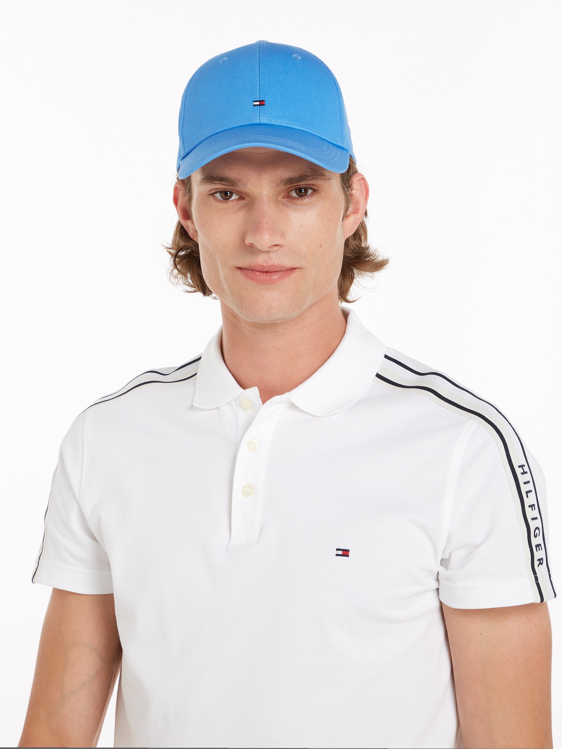 Tommy Hilfiger Baseball Cap »TH FLAG COTTON 6 PANEL CAP«, mit dezenter Labelflag über dem Schild