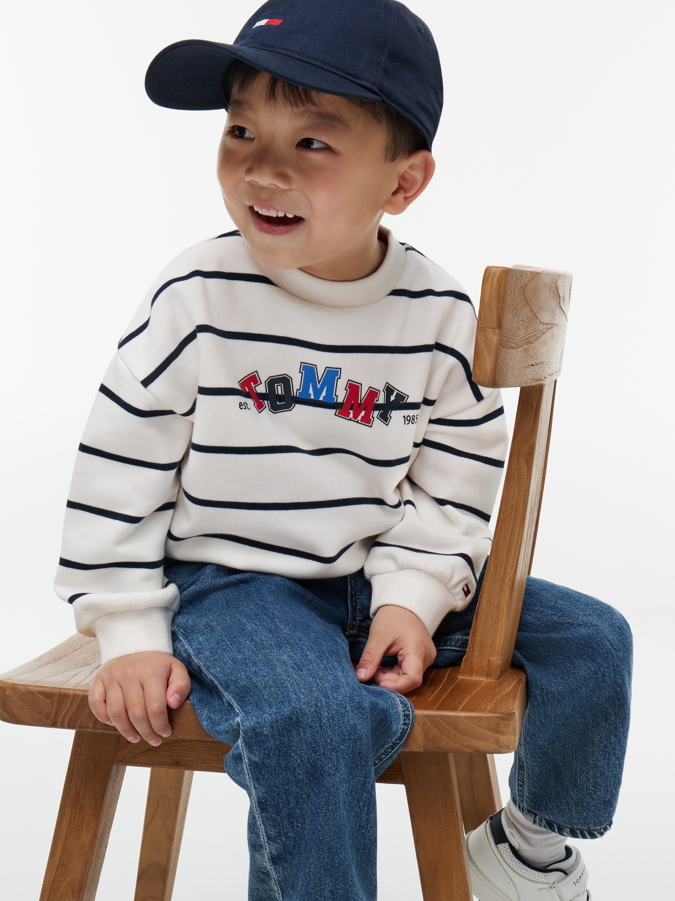 Tommy Hilfiger Sweatshirt , Rundhalsausschnitt, Regular Fit, für Babys und Kinder
