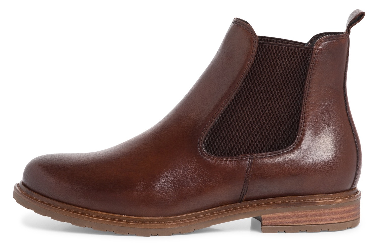 Tamaris Chelseaboots, Blockabsatz, Businessschuh, Bequemschuh im klassischen Look