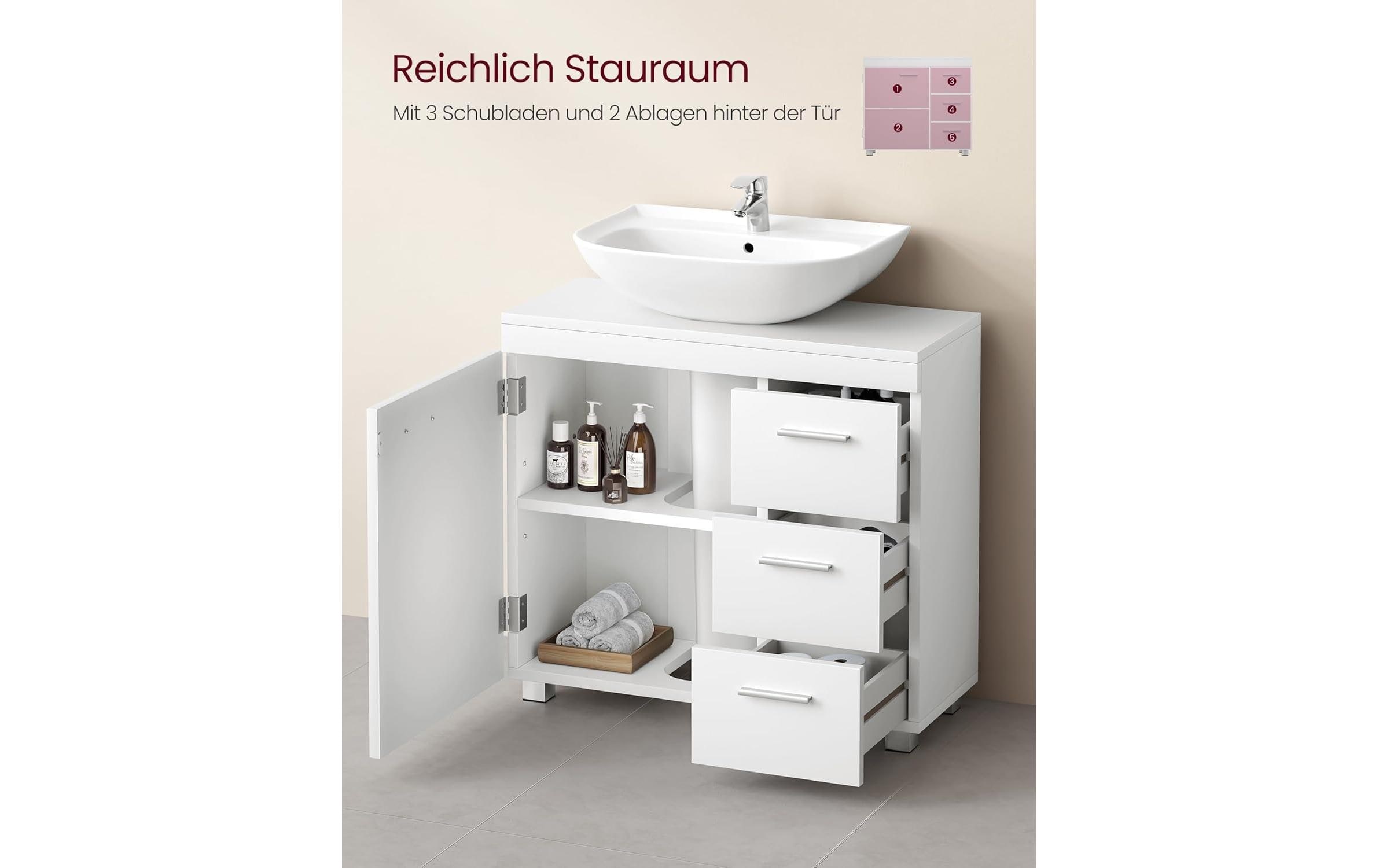 VASAGLE Armoire pour lavabo »mit Füssen«