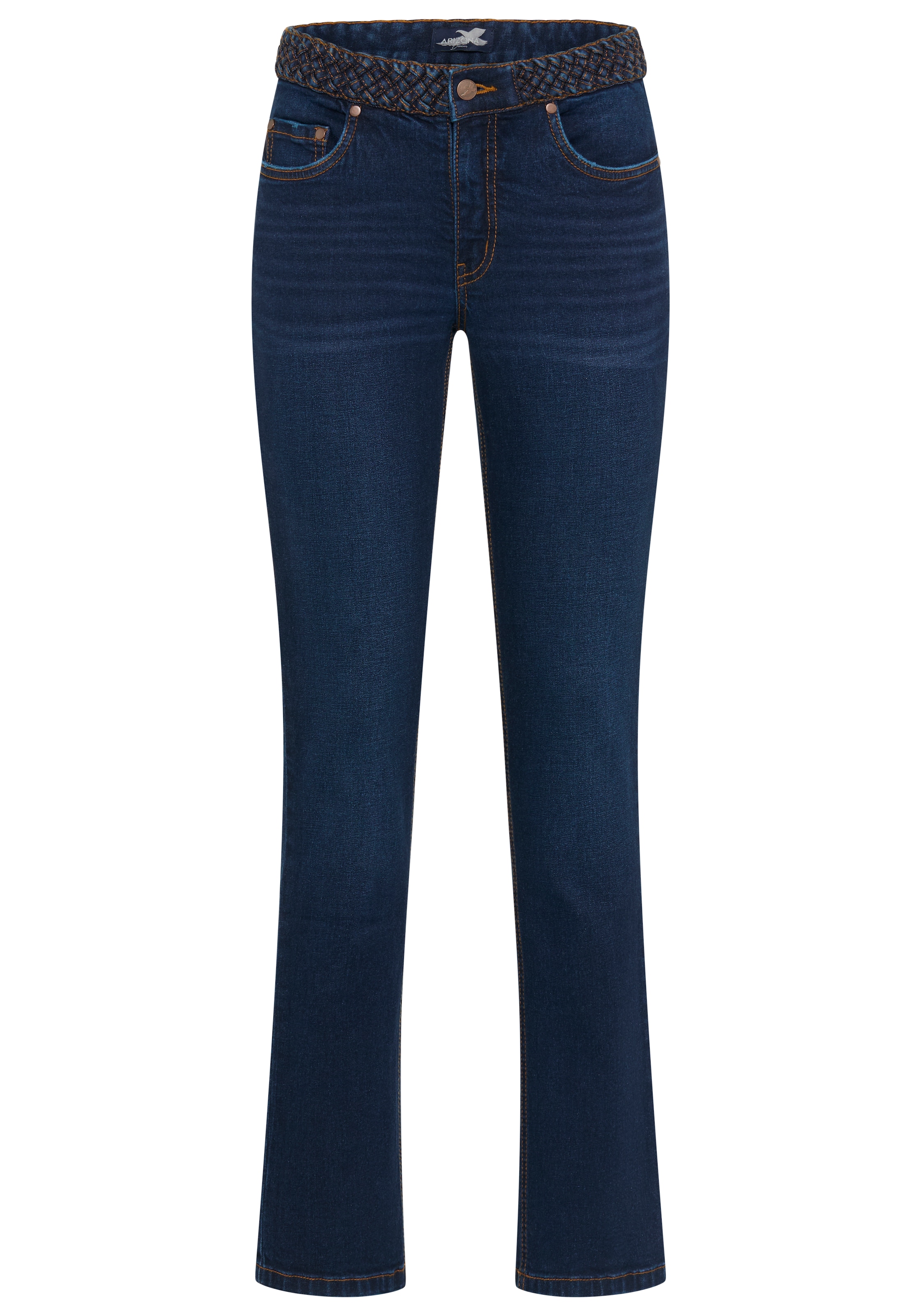 Arizona »mit Jeansgürteloptik« coupe droite Straight-Fit, jambe droite, taille normale