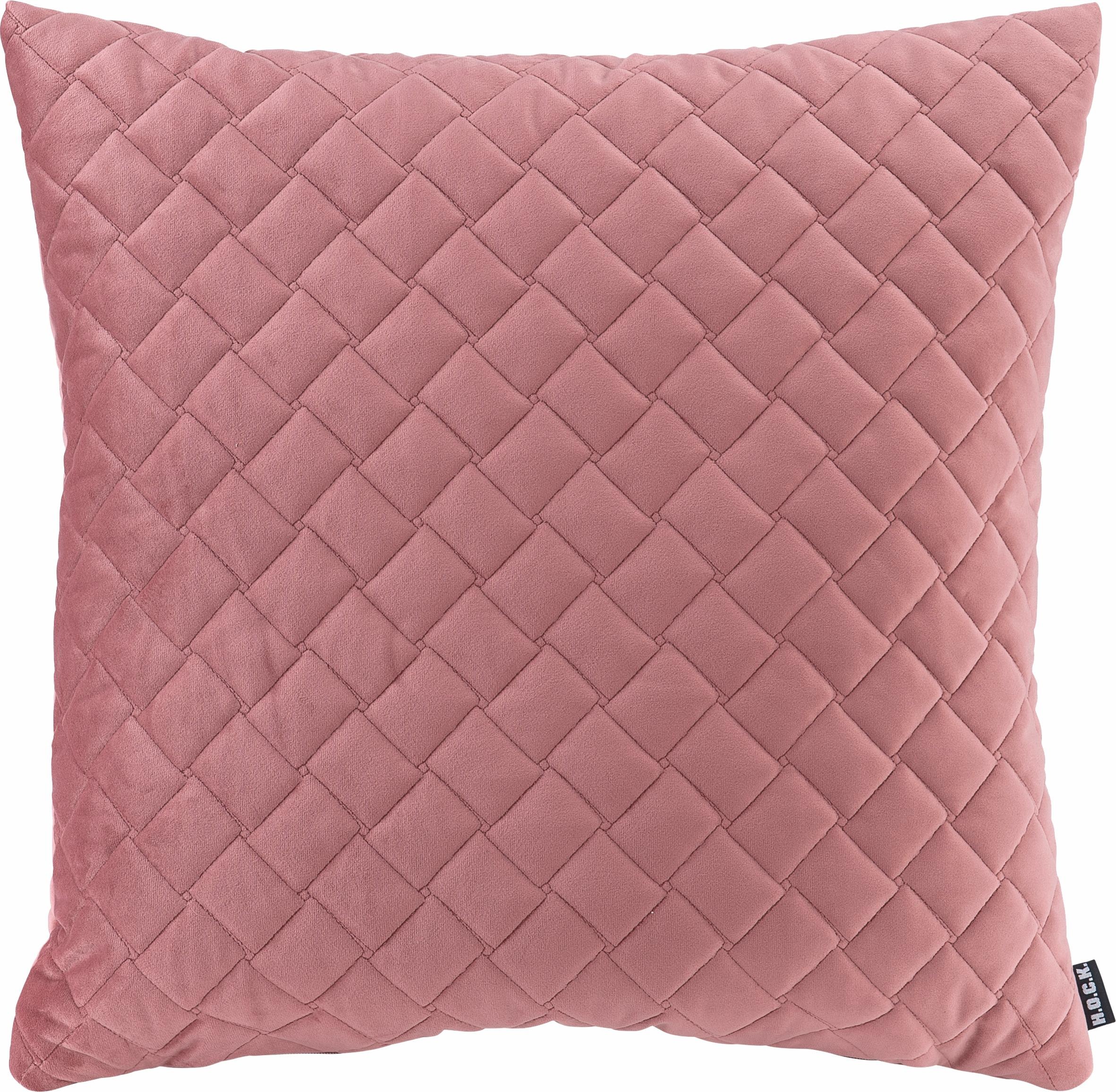 Image of H.O.C.K. Dekokissen "Soft Nobile" mit gesteppten Mustern, Kissenhülle mit Füllung, 1 Stück