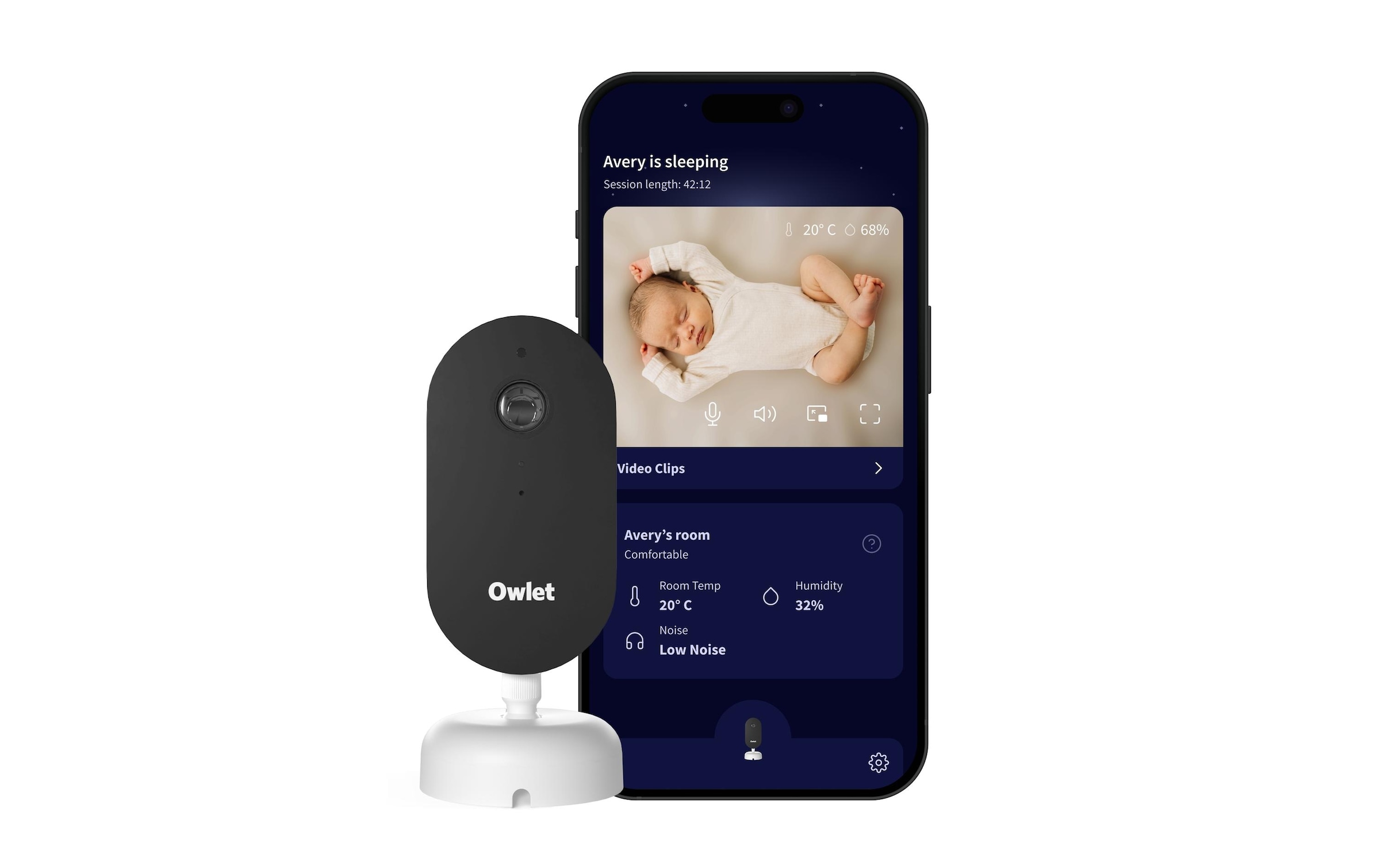Image of Video-Babyphone "Owlet Kamera Dream Sight" Bewegungssensor, Geräuschesensor