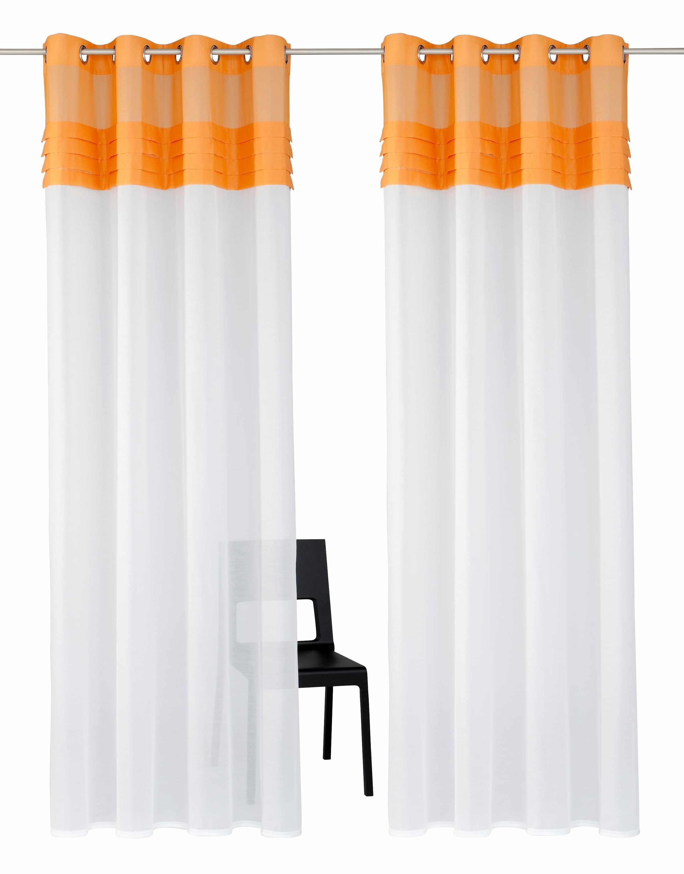 Image of Home affaire Gardine »Gander«, (2 St.), Vorhang, Fertiggardine, halbtransparent bei Ackermann Versand Schweiz