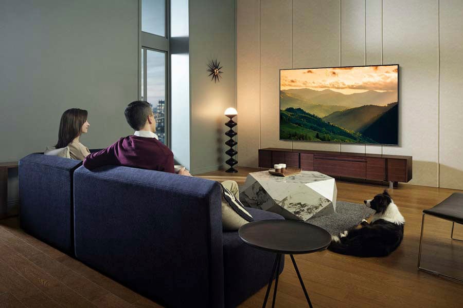 Samsung LED-Fernseher »GQ43Q60CAU«, Smart-TV, 100% Farbvolumen mit Quantum Dots,Quantum HDR,AirSlim,Gaming Hub