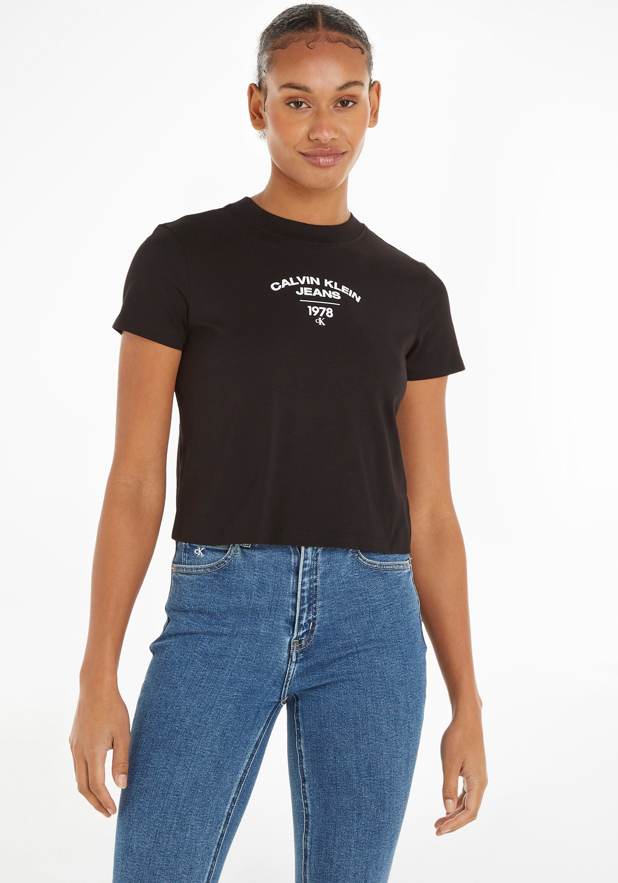 Calvin »VARSITY versandkostenfrei BABY bestellen TEE« LOGO ♕ Jeans Klein T-Shirt