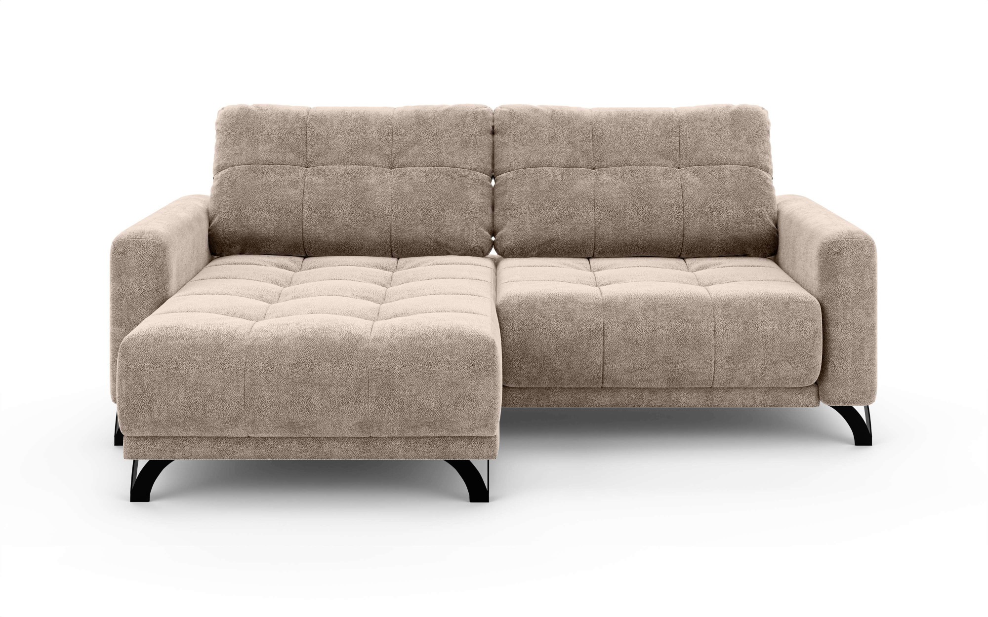 INOSIGN Ecksofa »FAIRVIEW mit verstellbaren Rückenlehne, Masse B/T/H: 234/174/93 cm«, L-Form mit Wellenunterfederung, Recamiere beidseitig montierbar