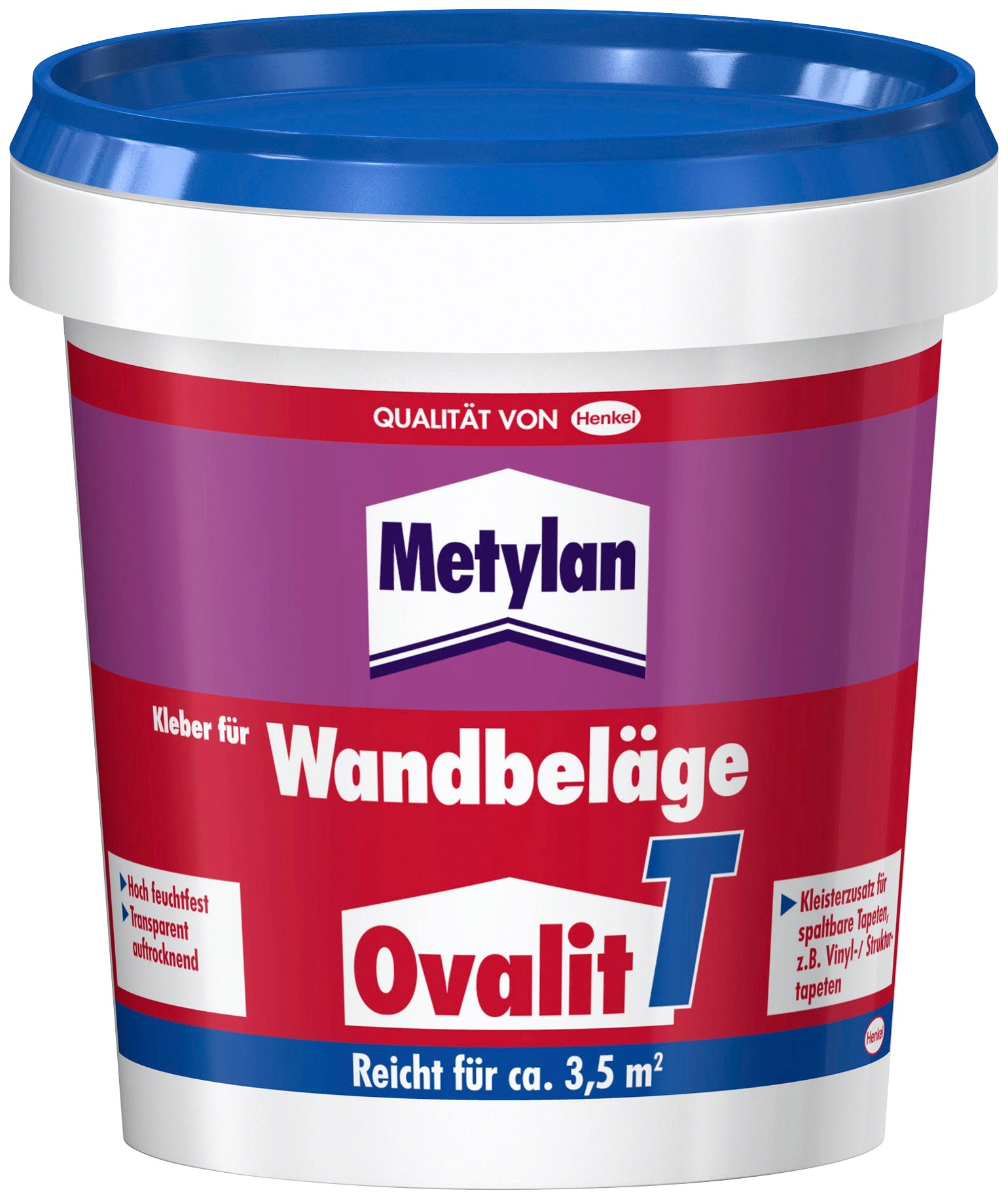 Image of Metylan Tapetenkleber »Ovalit T«, 750 ml, 750 g Eimer, für Textiltapeten, Metalltapeten bei Ackermann Versand Schweiz