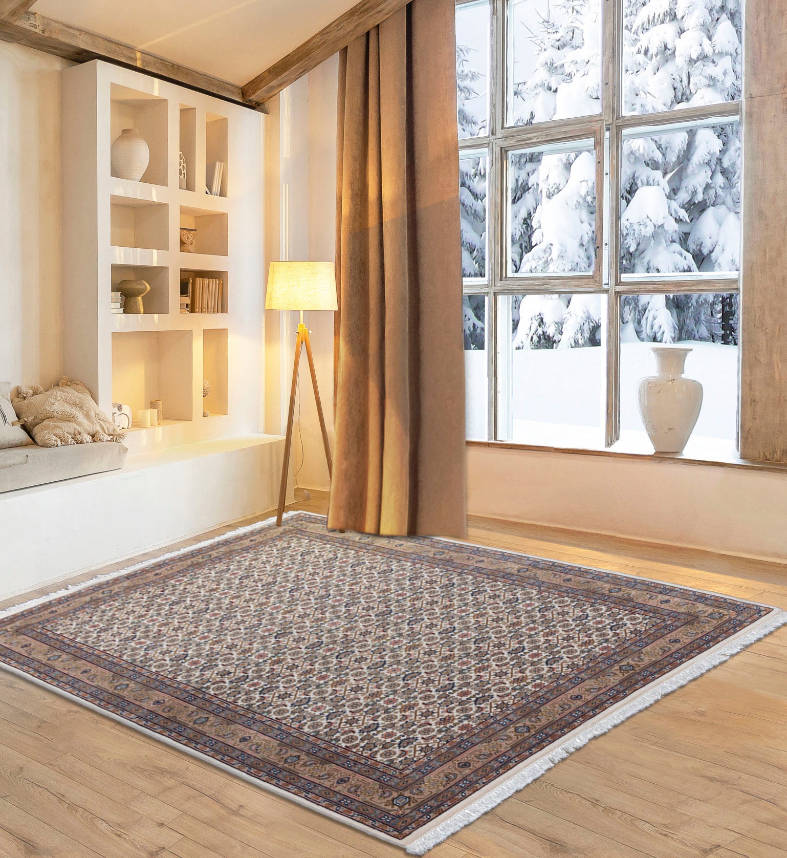Image of GOODproduct Orientteppich "BH Oriantal" rechteckig 12 mm Höhe reine Wolle, handgeknüpft, orientalisches Design, mit Fransen