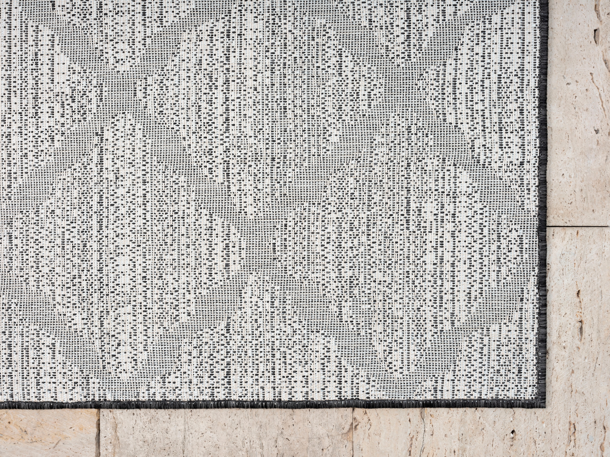 GOODproduct Teppich »Veyla, LAGERRÄUMUNG!« rechteckig 8 mm Höhe Rauten Muster, In- und Outdoor geeignet, Terrasse & Balkon