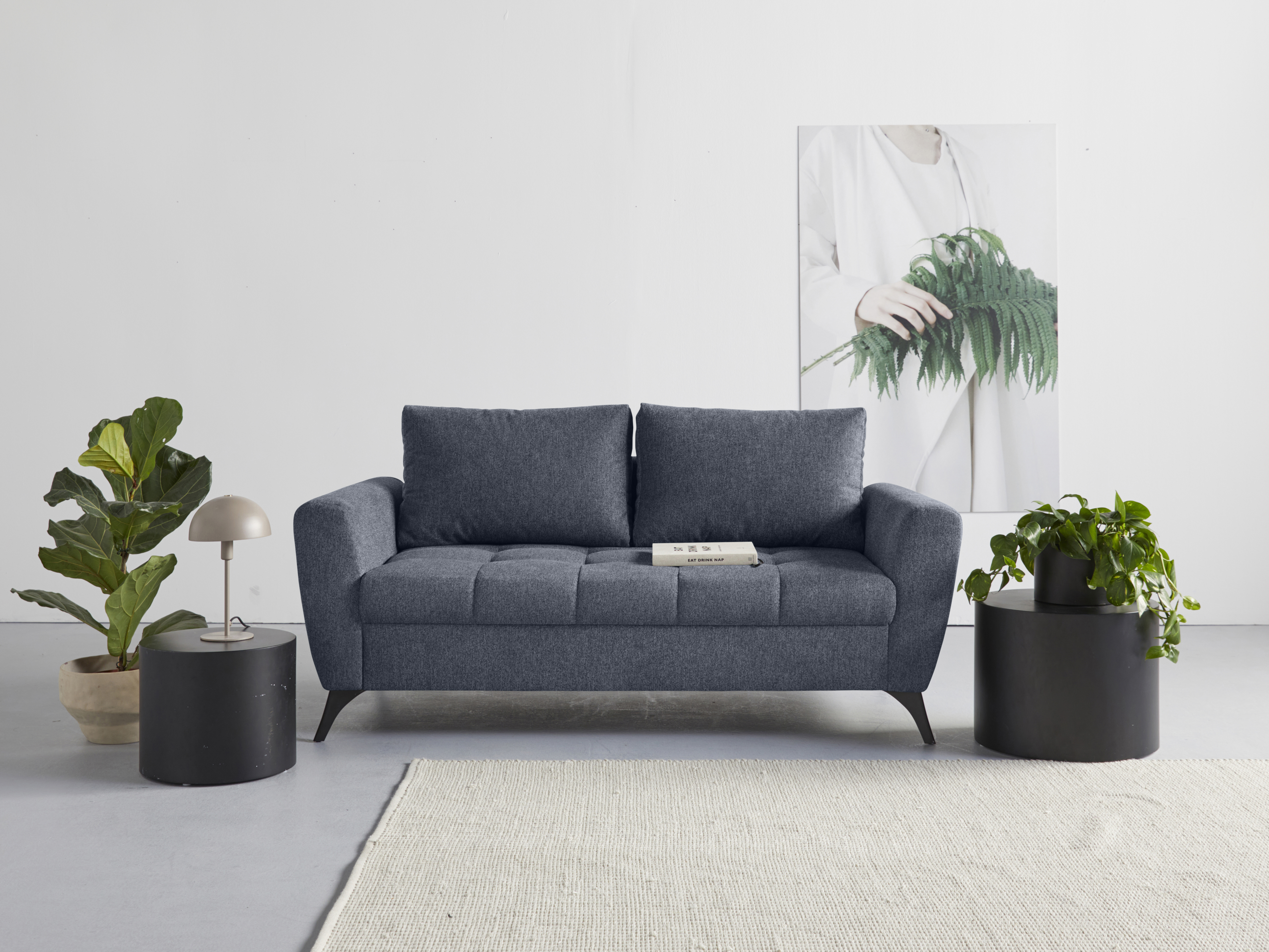 ♕ INOSIGN »Lörby«, auch pro Sitzplatz, auf Big-Sofa versandkostenfrei mit 140kg Belastbarkeit Aqua bis clean-Bezug