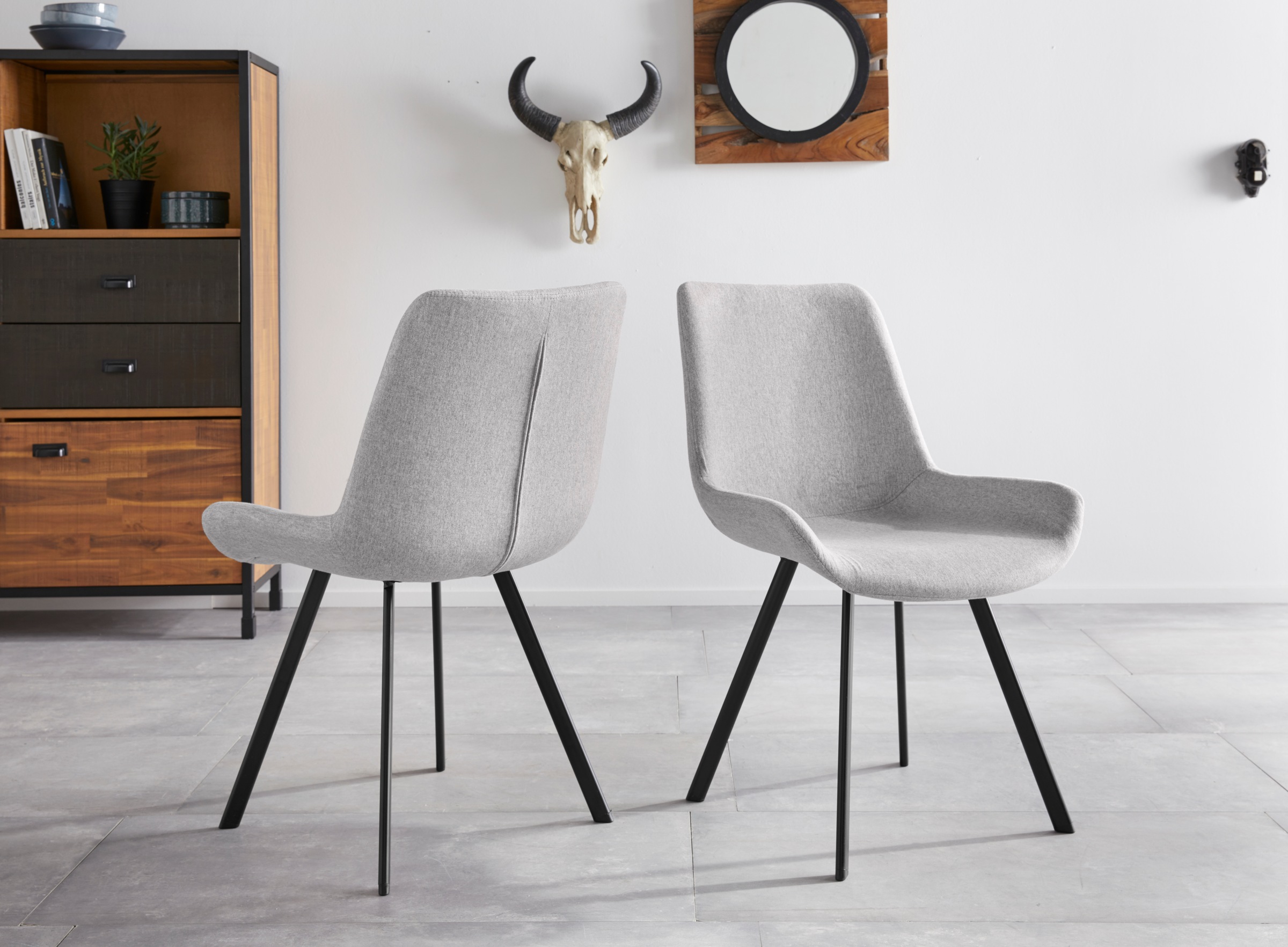 Image of Homexperts Esszimmerstuhl »Rose 02«, (Set), 2 St., Webstoff, mit Webstoff-Bezug bei Ackermann Versand Schweiz