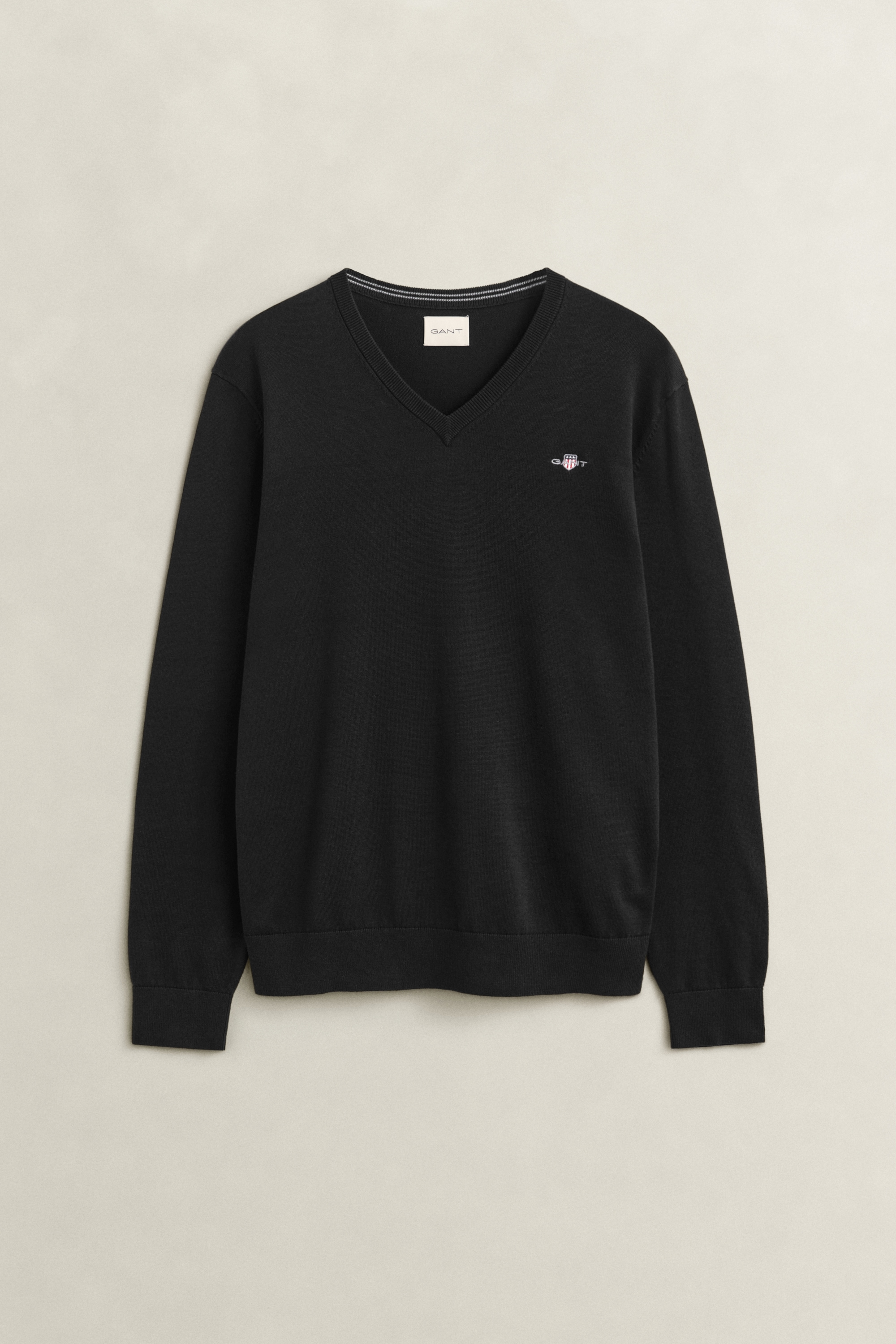 Gant Pull col V »CLASSIC COTTON V-NECK« coupe régulière avec col en V