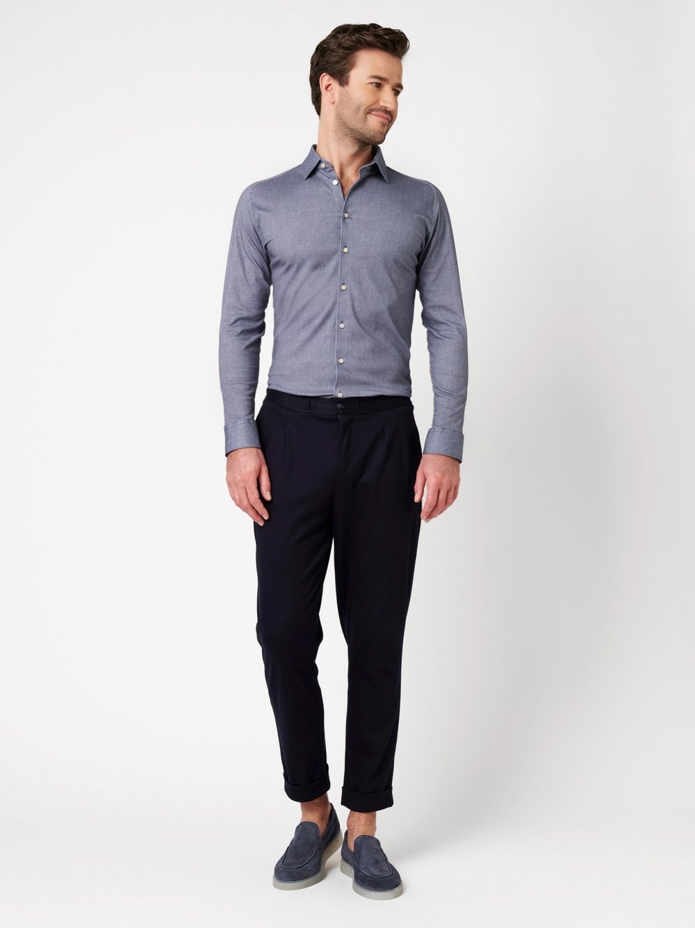 DESOTO Chemise à manches longues »Jerseyhemd Casual Kent«
