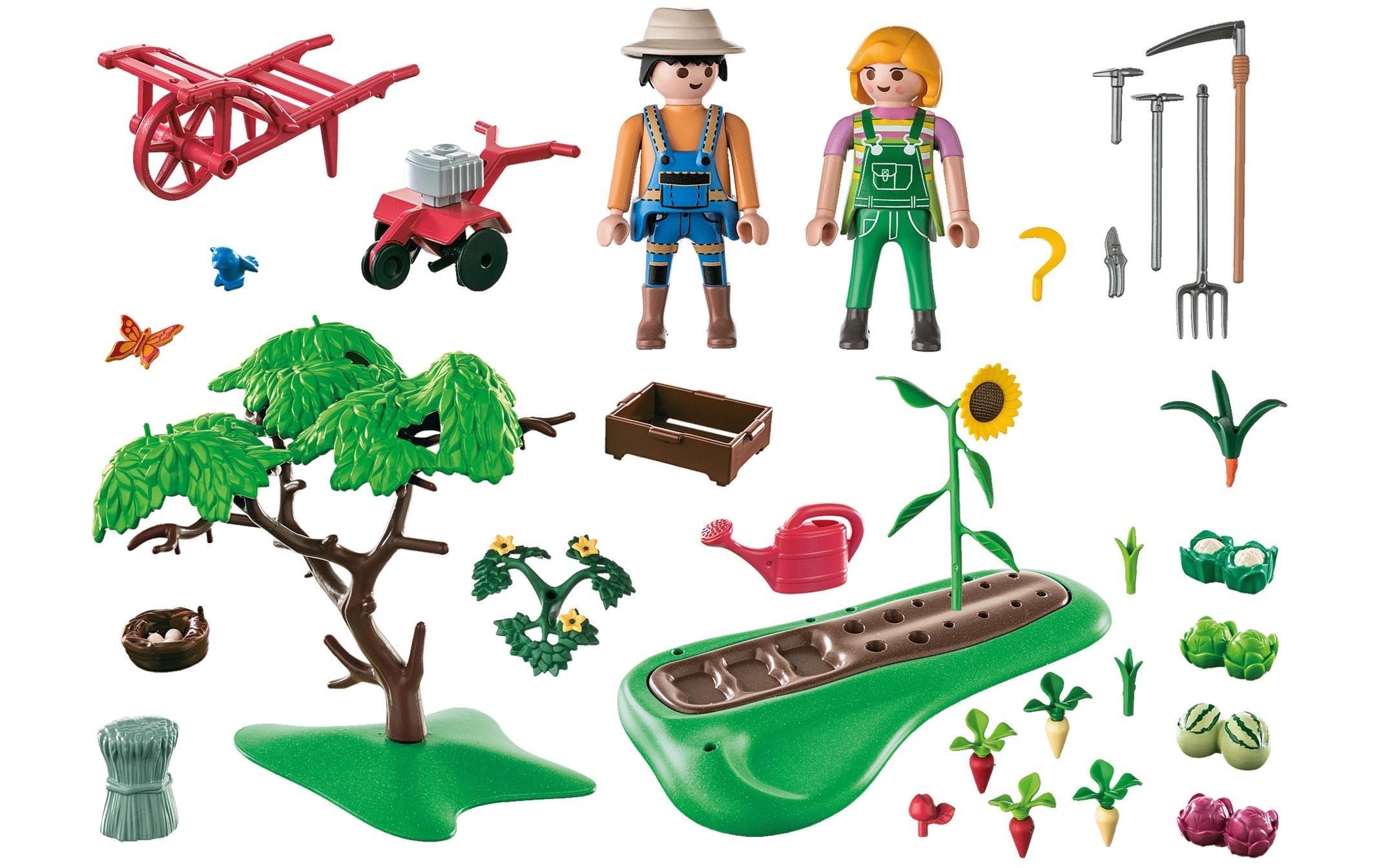 Playmobil® Spielbausteine »Country Starter Pack Bauernhof Gemüsegarten 71380«, (91 St.)