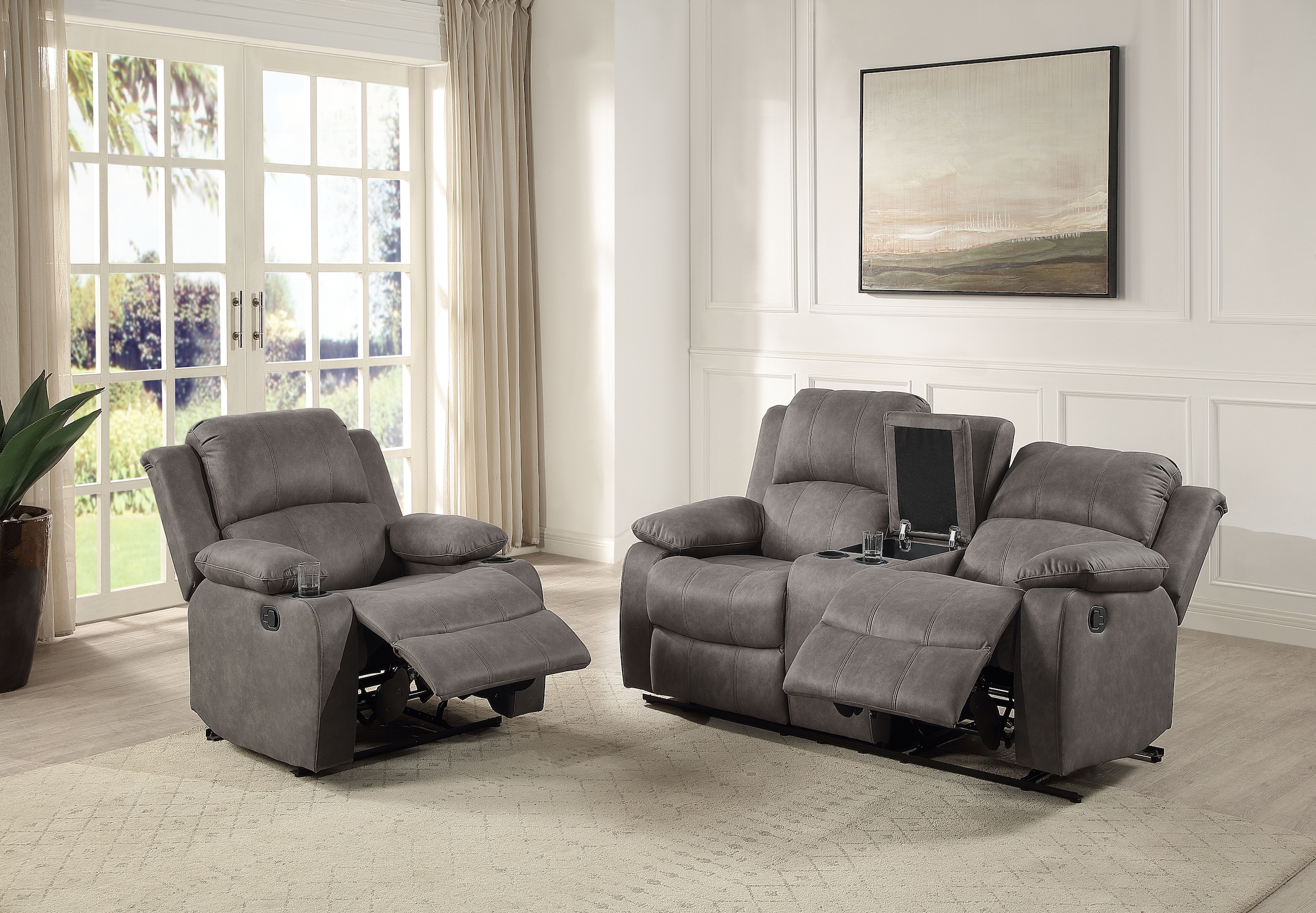 ATLANTIC home collection Relaxsessel »Cicero«, mit Relaxfunktion, Federkern und Getränkehalter