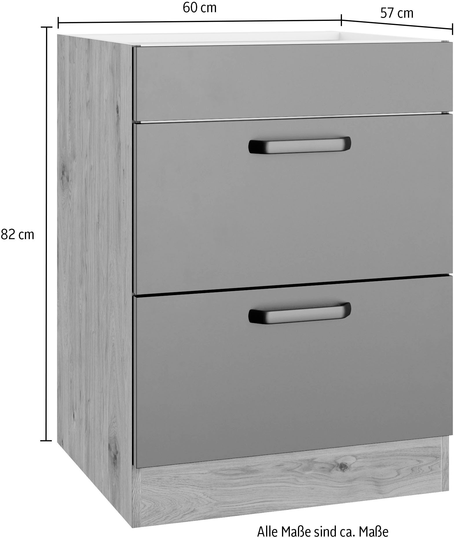 wiho Küchen Kochfeldumbauschrank »Elba« Breite 60 cm