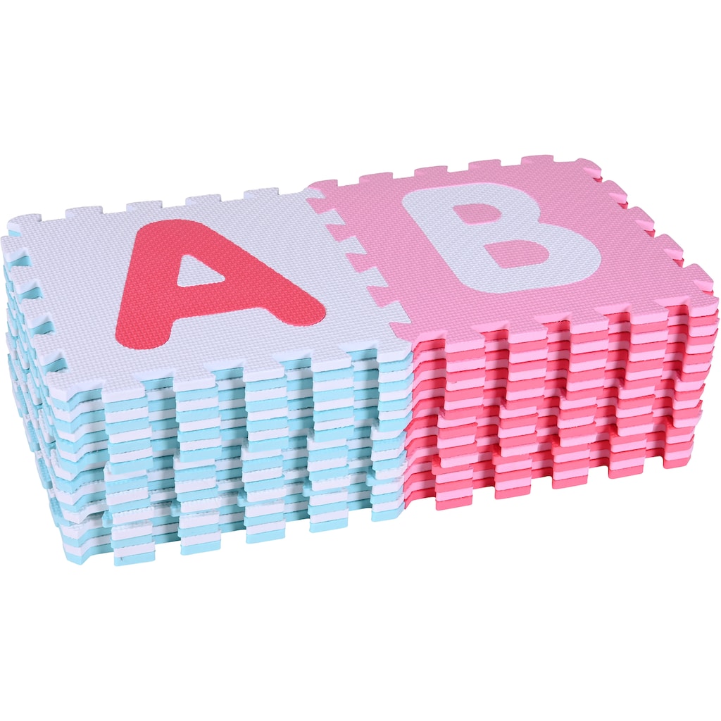 Knorrtoys® Puzzle »Alphabet + Zahlen, Pink-rosa«