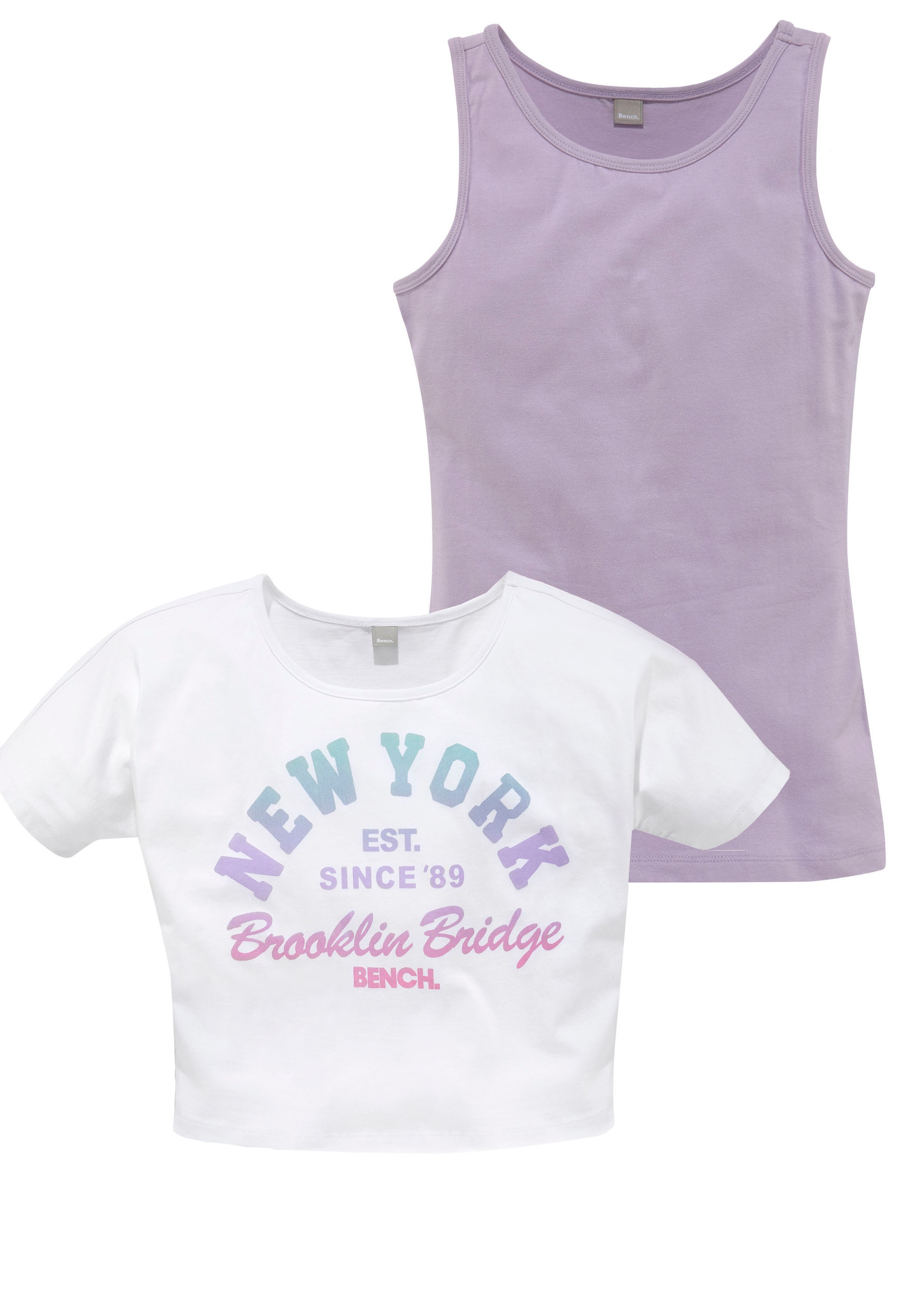 Image of Bench. T-Shirt, (Set, 2 tlg., mit Top), mit Print im Farbverlauf bei Ackermann Versand Schweiz