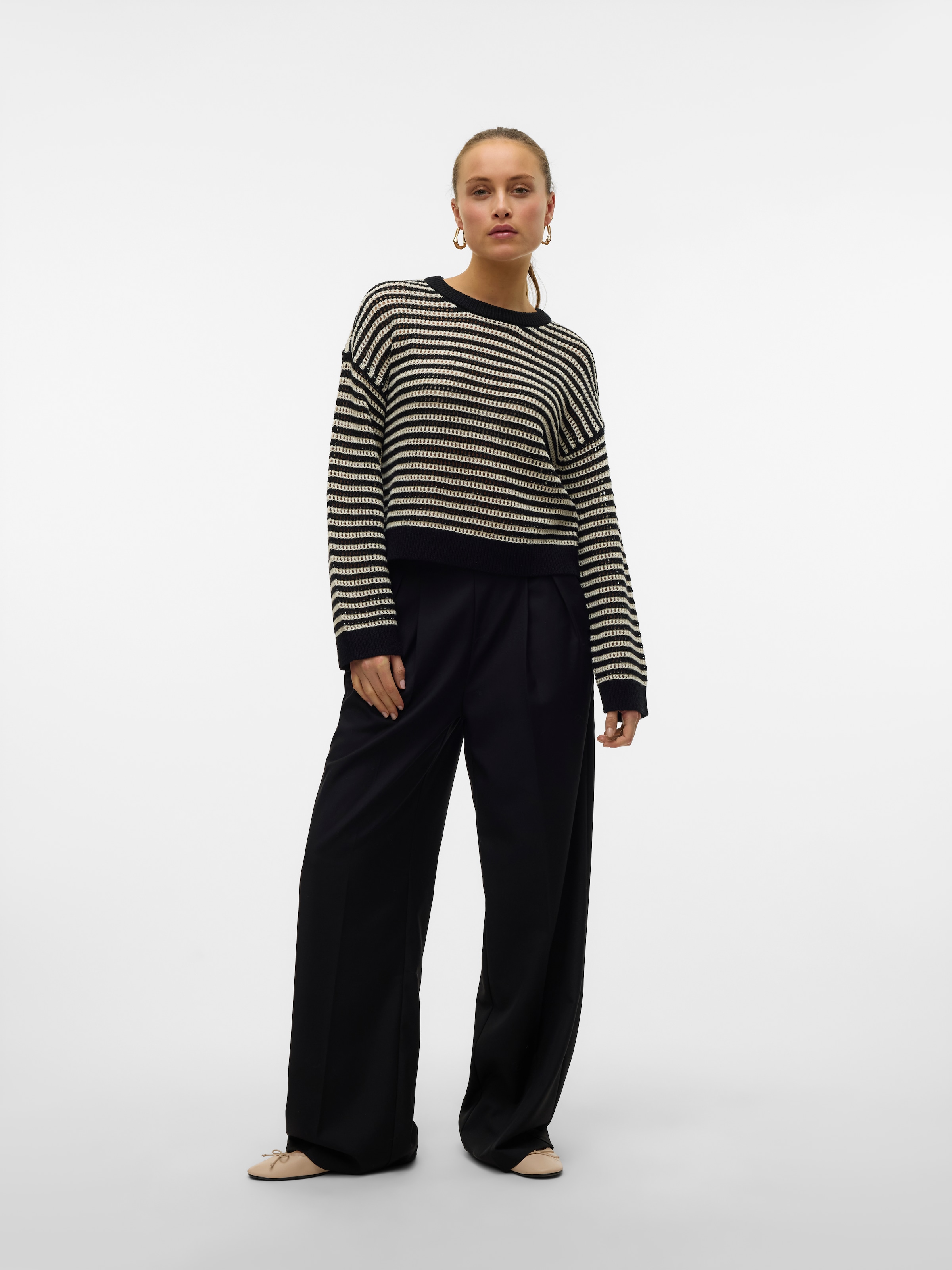 Vero Moda Pantalon de costume »VMHAILEY HW WIDE PLEAT PANT NOOS«  Hose mit weitem Beinschnitt, High Waist Bund