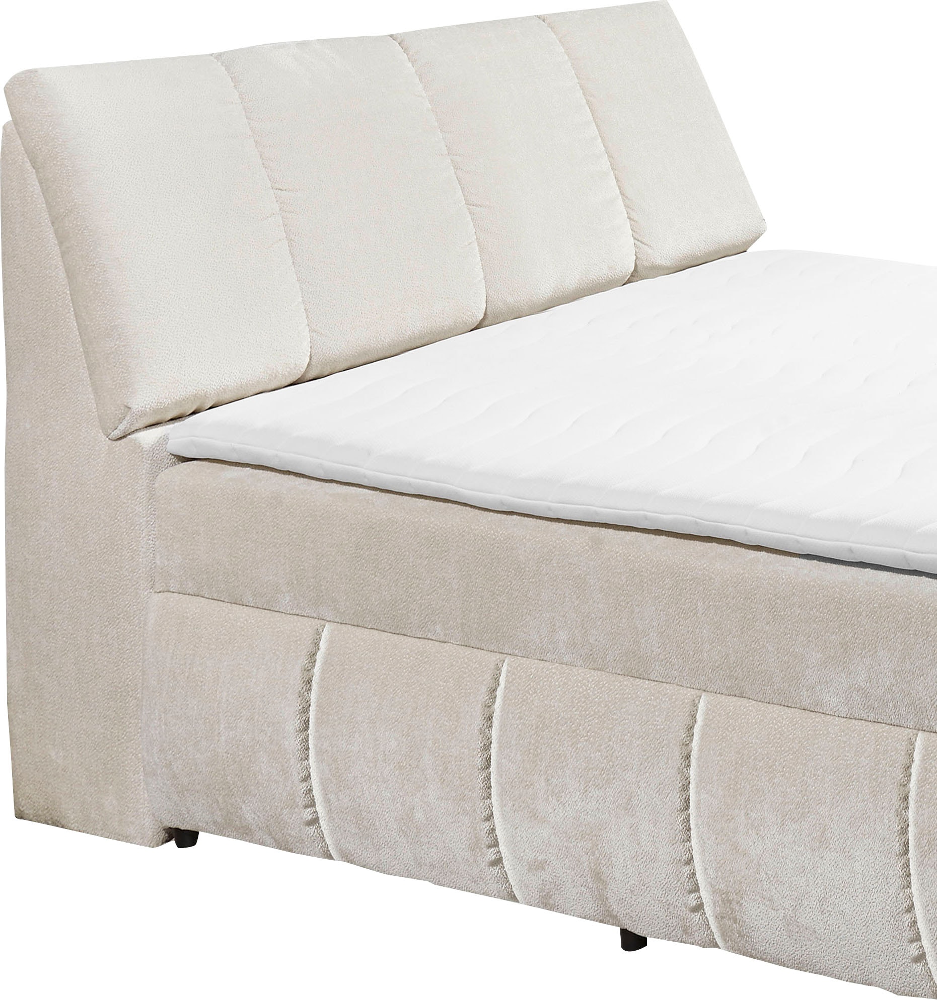 ED EXCITING DESIGN Boxbett »Valencia« inkl. Bettkasten und Stauraum im Kopfteil