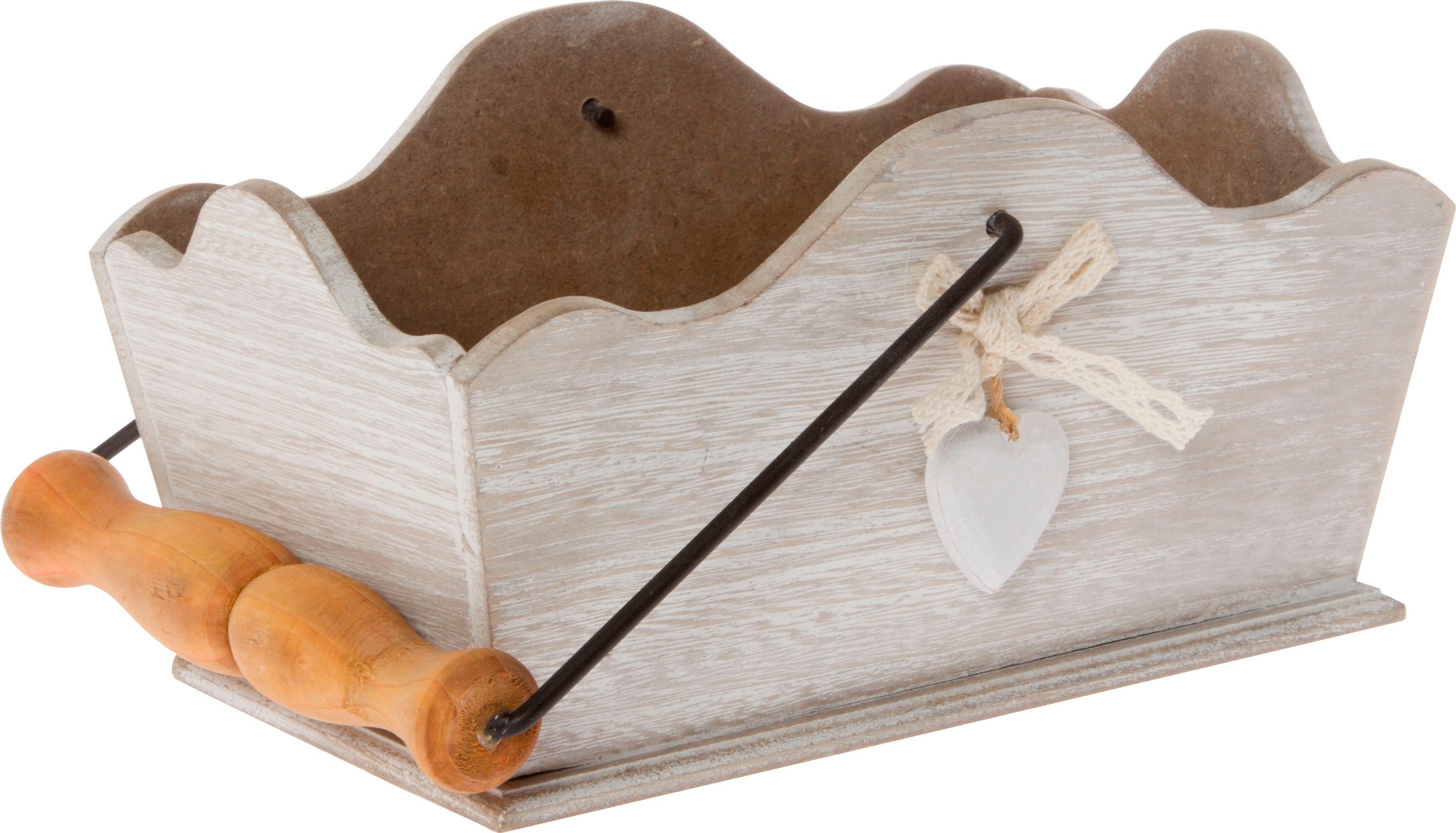 Image of Myflair Möbel & Accessoires Dekokorb »Heinfried, weiss«, Shabby Optik bei Ackermann Versand Schweiz