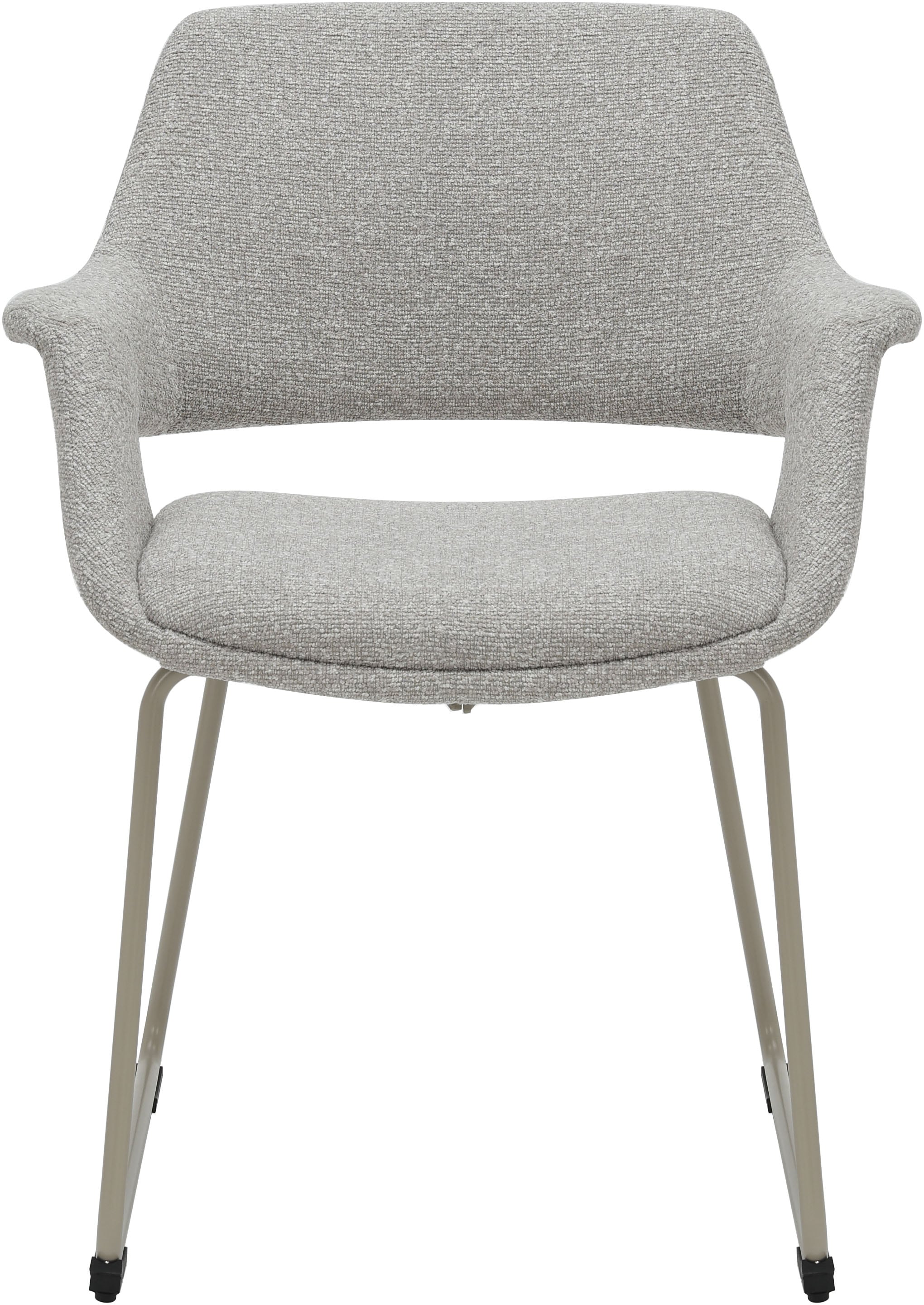GOODproduct Chaise de salle à manger »Genna« (Ensemble) 2 cuispflegeleichter Webstoff Bezug, edles Metallgestell, Sitzhöhe 47 cm