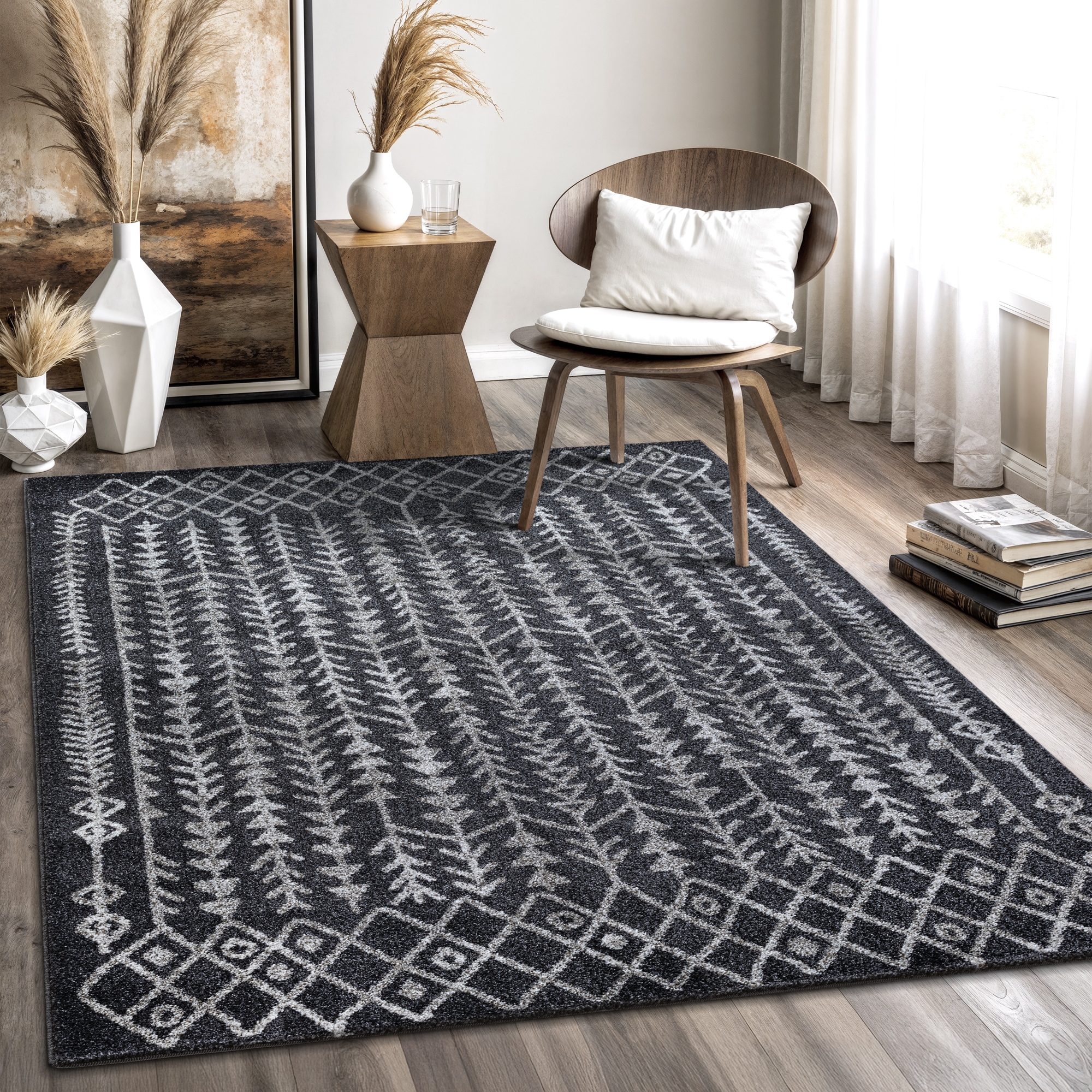 Image of Sanat Teppich "Boho 8204, auch als Läufer und in Rund" rechteckig 10 mm Höhe Kurzflor, robust, Boho, Scandic, für Fussbodenheizung geeignet