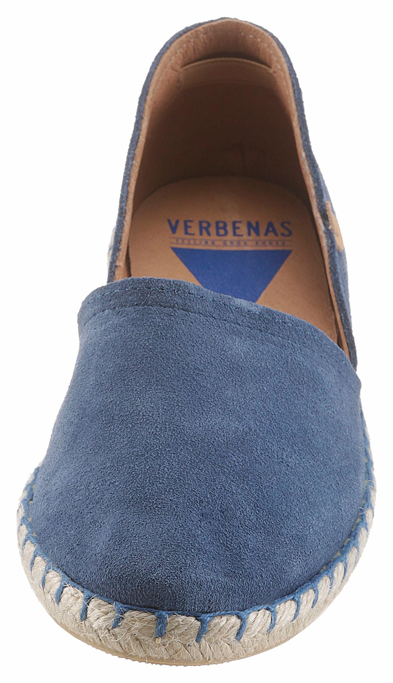 VERBENAS Espadrille, Schlupfschuh, Sommerschuh, Loafer mit typischem Jute-Rahmen