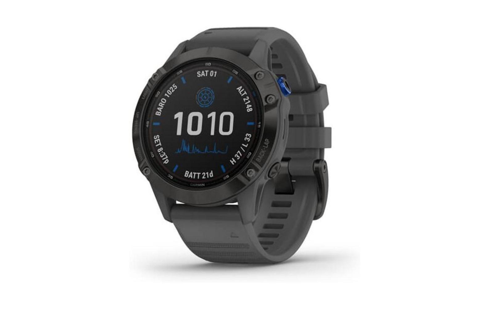 Image of Garmin Fitnessuhr »fenix Pro Solar Grau/Schwarz«, (Garmin) bei Ackermann Versand Schweiz