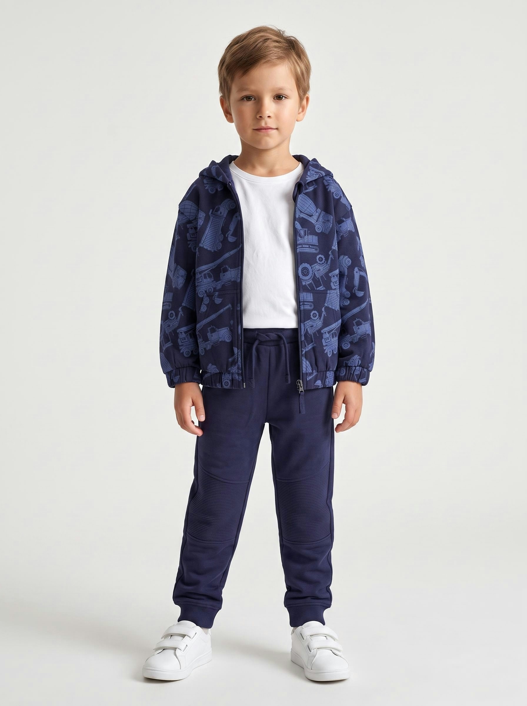 Blue Seven Sweat à capuche Coton, superbe imprimé intégral