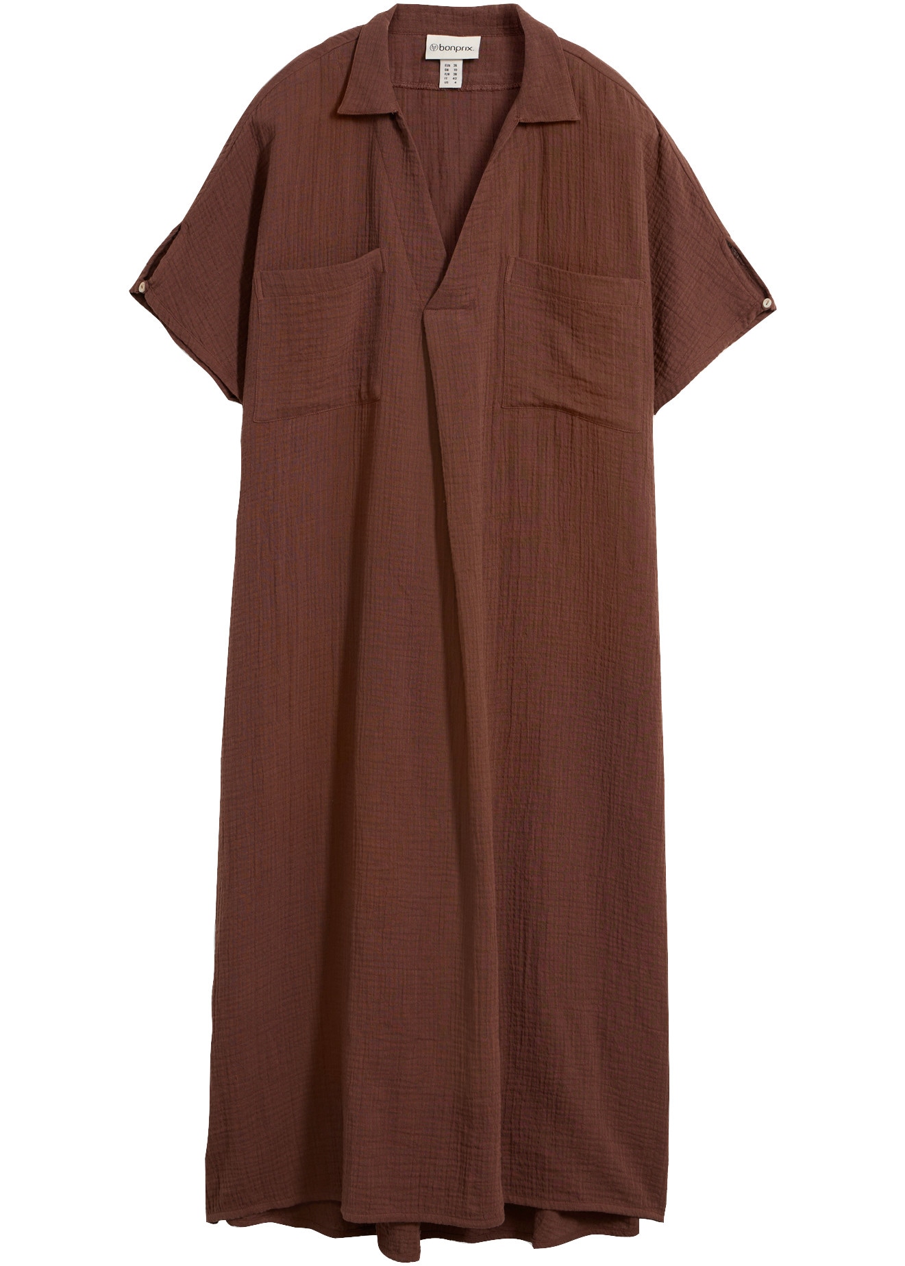 bonprix Oversize-Passform, Kaftan-Schnitt, Kimonoärmel, aus Baumwolle