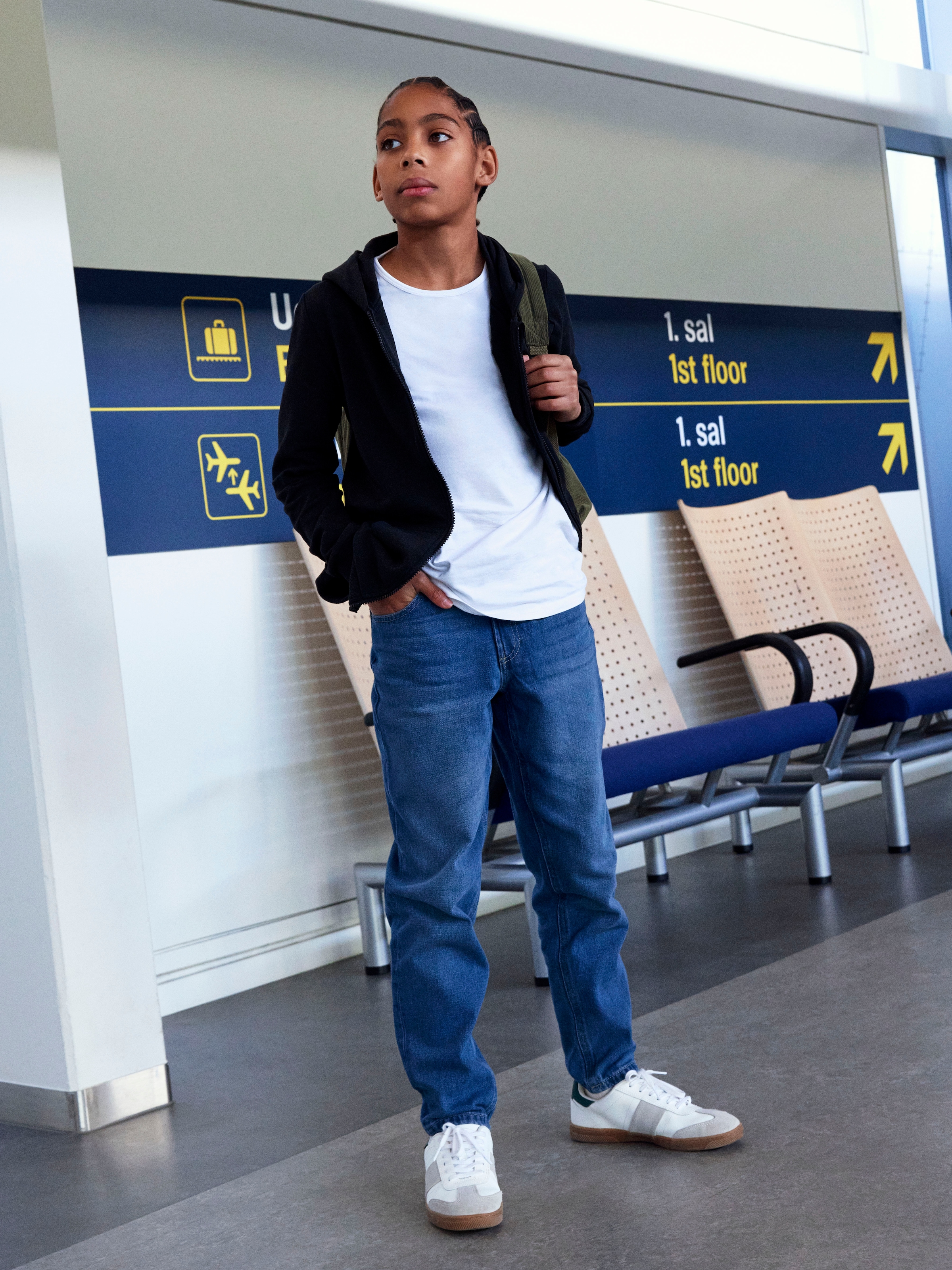 Name It Sweat à capuche »NKMNESWEAT CARD W HOOD UNB NOOS« de forme classique