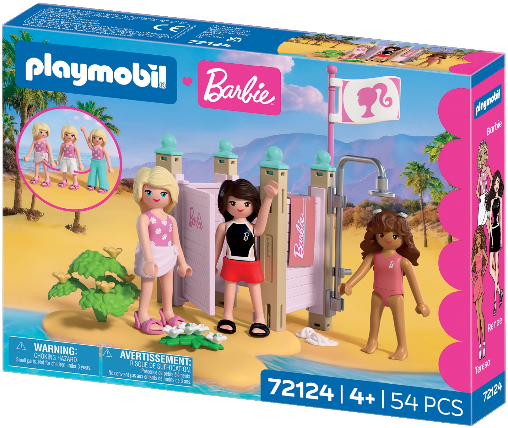 Playmobil® Jeu de construction »PLAYMOBIL x Barbie™ Strandmode (72124), Barbie™« Made in Europe