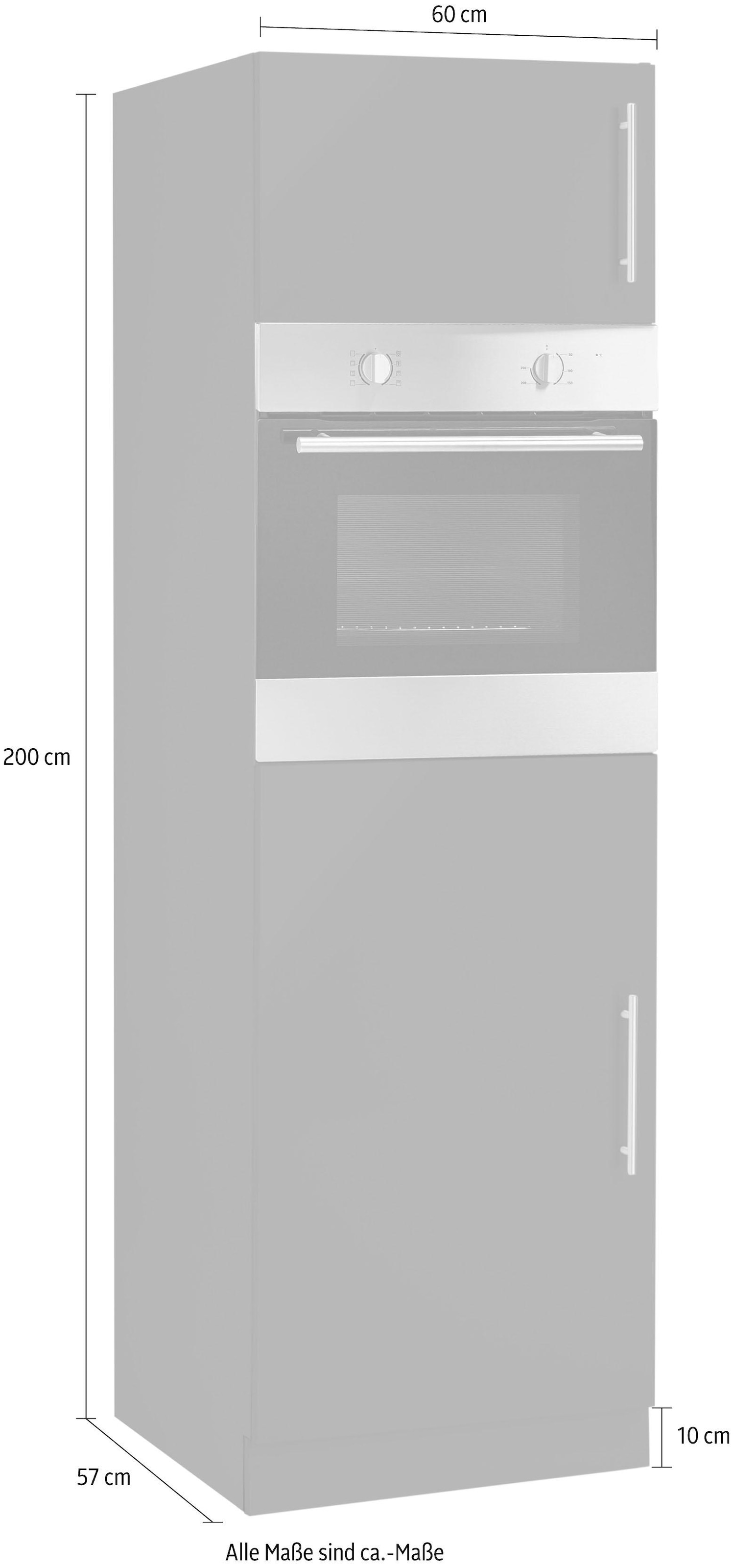 wiho Küchen Backofen/Kühlumbauschrank »Cali« 60 cm breit