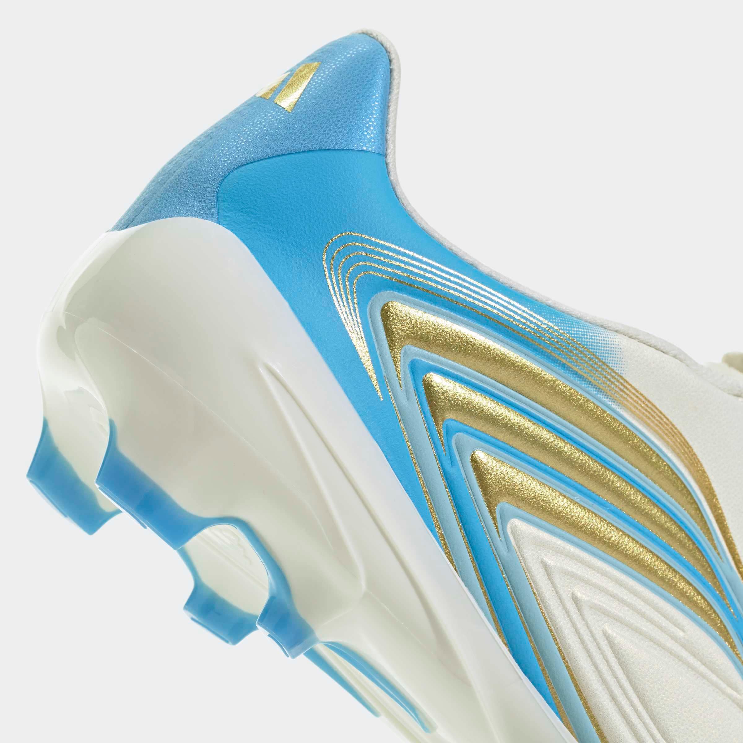 adidas Performance Chaussure de football »F50 MESSI LEAGUE KIDS , FESTE BÖDEN, OHNE SCHNÜRSENKEL«  semelle extérieure pour gazon et sols durs, pour adolescents & enfants
